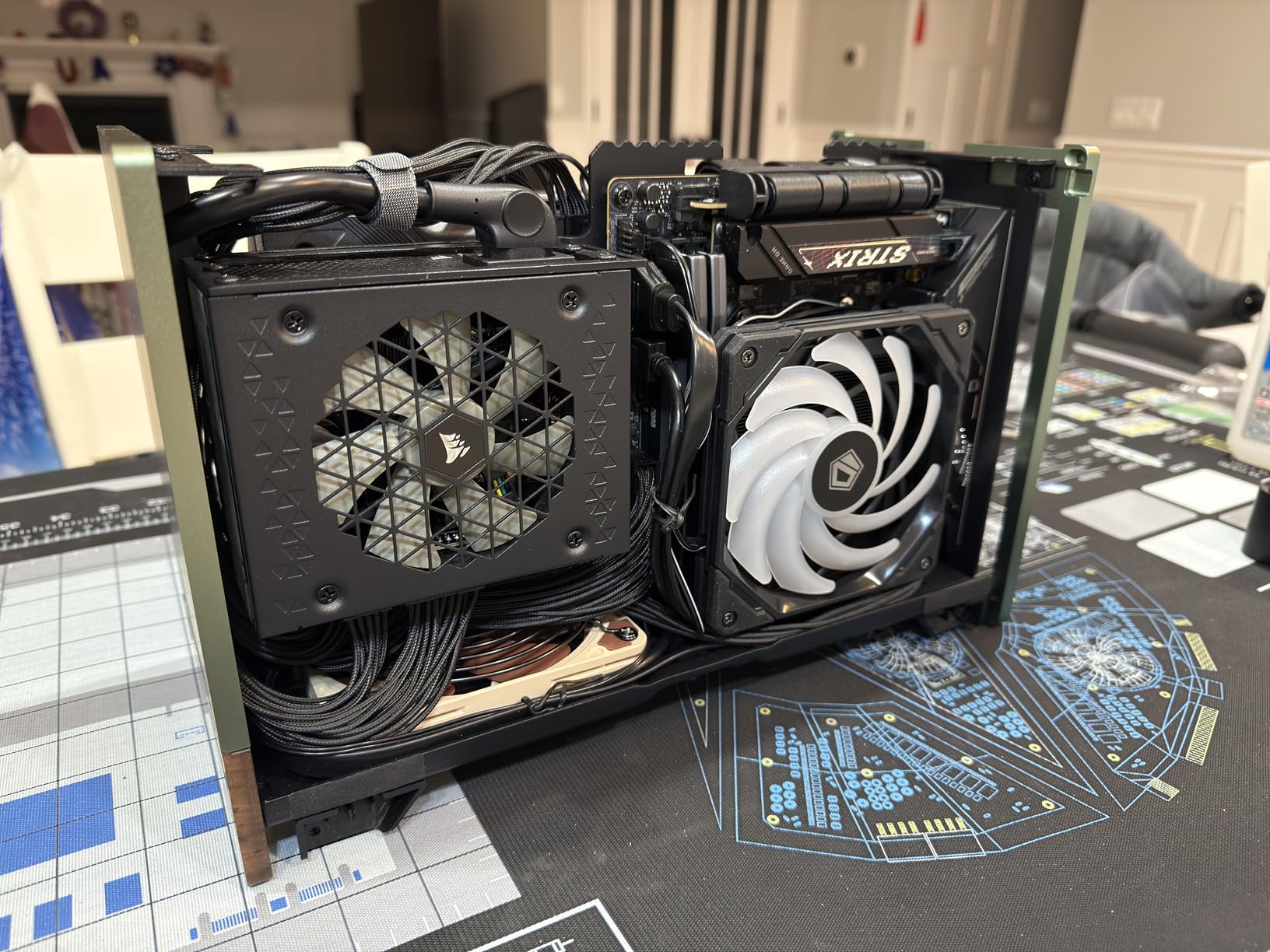 ID-COOLING IS-55 Black CPU Cooler Low Profile 57mm Height CPU Air Cooler 5 Heatpipes 120x120x15mm Slim Fan, CPU Fan for Intel LGA1851/1700/115X/1200; AMD AM4/AM5 Customer Review ID-COOLING IS-55 Black CPU Cooler Low Profile 57mm Height CPU Air Cooler 5 Heatpipes 120x120x15mm Slim Fan, CPU Fan for Intel LGA1851/1700/115X/1200; AMD AM4/AM5 - Customer Photo 1