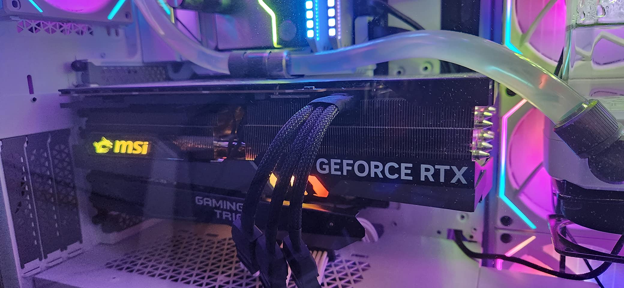 MSI Gaming GeForce RTX 4090, 24GB GDRR6X, 384-Bit, Boost Clock: 2595 MHz, HDMI/DP Nvlink Tri-Frozr 3 Ada Lovelace Architecture OC Graphics Card (RTX 4090 Gaming X Trio 24G) - Customer Photo 1