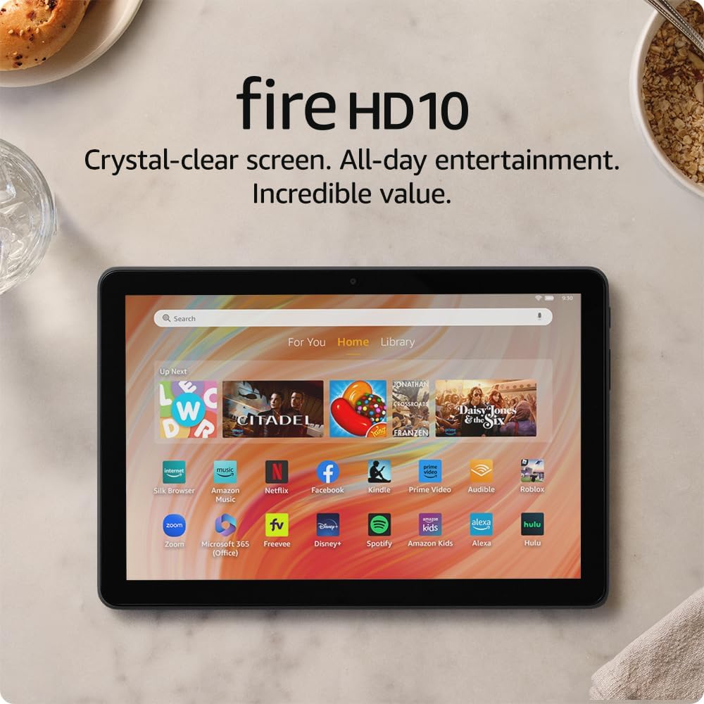 Amazon Fire HD 10 tablet (newest model) built for relaxation, 10.1