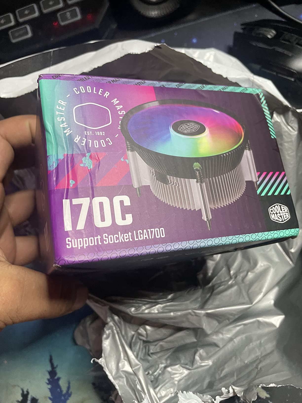 Cooler Master i70 Low-Profile CPU Air Cooler, 120 PWM Fan Anodized Black Aluminum Fins, Copper Insert Base, 70mm Tall, 95W TDP CPU Support for Intel LGA 1851|1700 Brackets Customer Review Cooler Master i70 Low-Profile CPU Air Cooler, 120 PWM Fan Anodized Black Aluminum Fins, Copper Insert Base, 70mm Tall, 95W TDP CPU Support for Intel LGA 1851|1700 Brackets - Customer Photo 3