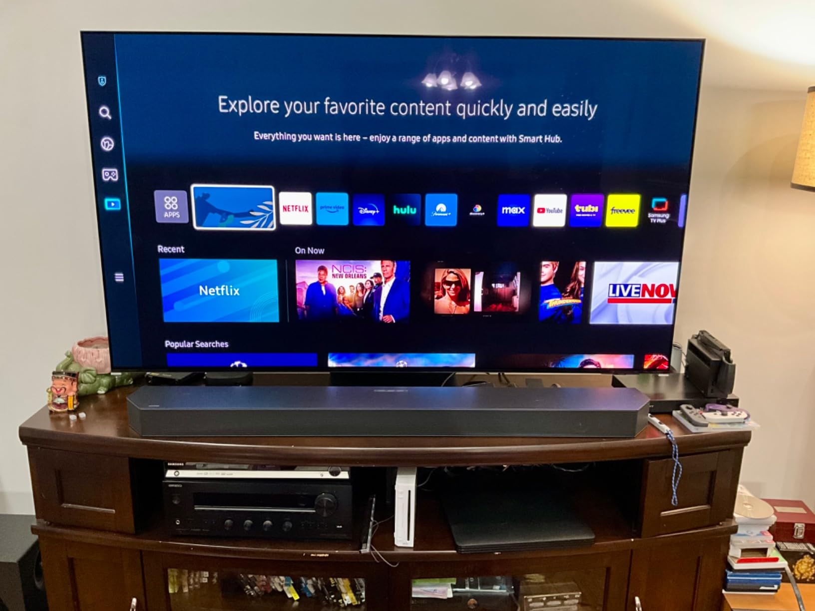 Samsung HW-Q990C 11.1.4ch Soundbar w/Wireless Dolby Audio, Rear Speakers Included w/Q-Symphony, SpaceFit Sound Pro, Adaptive Sound, Game Mode Pro, Airplay 2, AVA, Alexa Built-in - Customer Photo 1