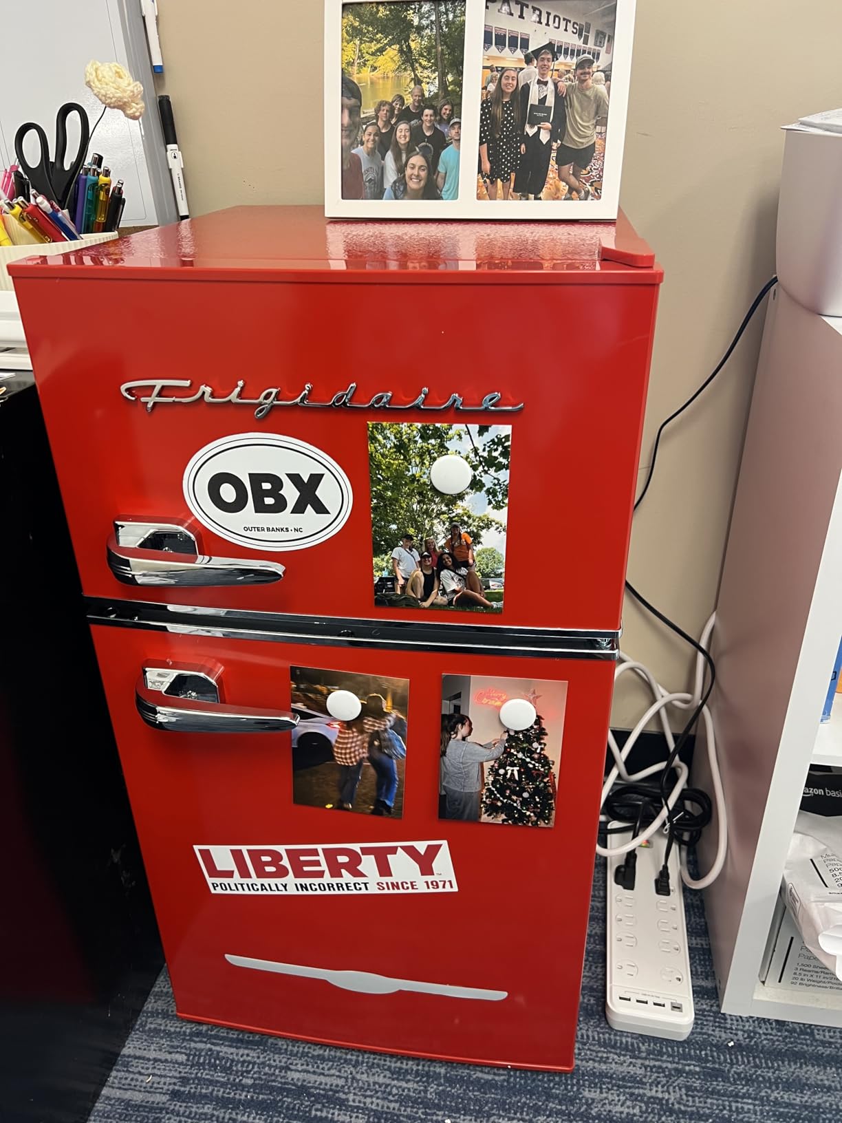 Frigidaire EFR840-Cream EFR840 Retro Mini Fridge with Freezer & Side Bottle Opener-Small 2 Door Refrigerator for Office Bar or College Dorm Room-3.1 Cu Ft (Cream) - Customer Photo 1