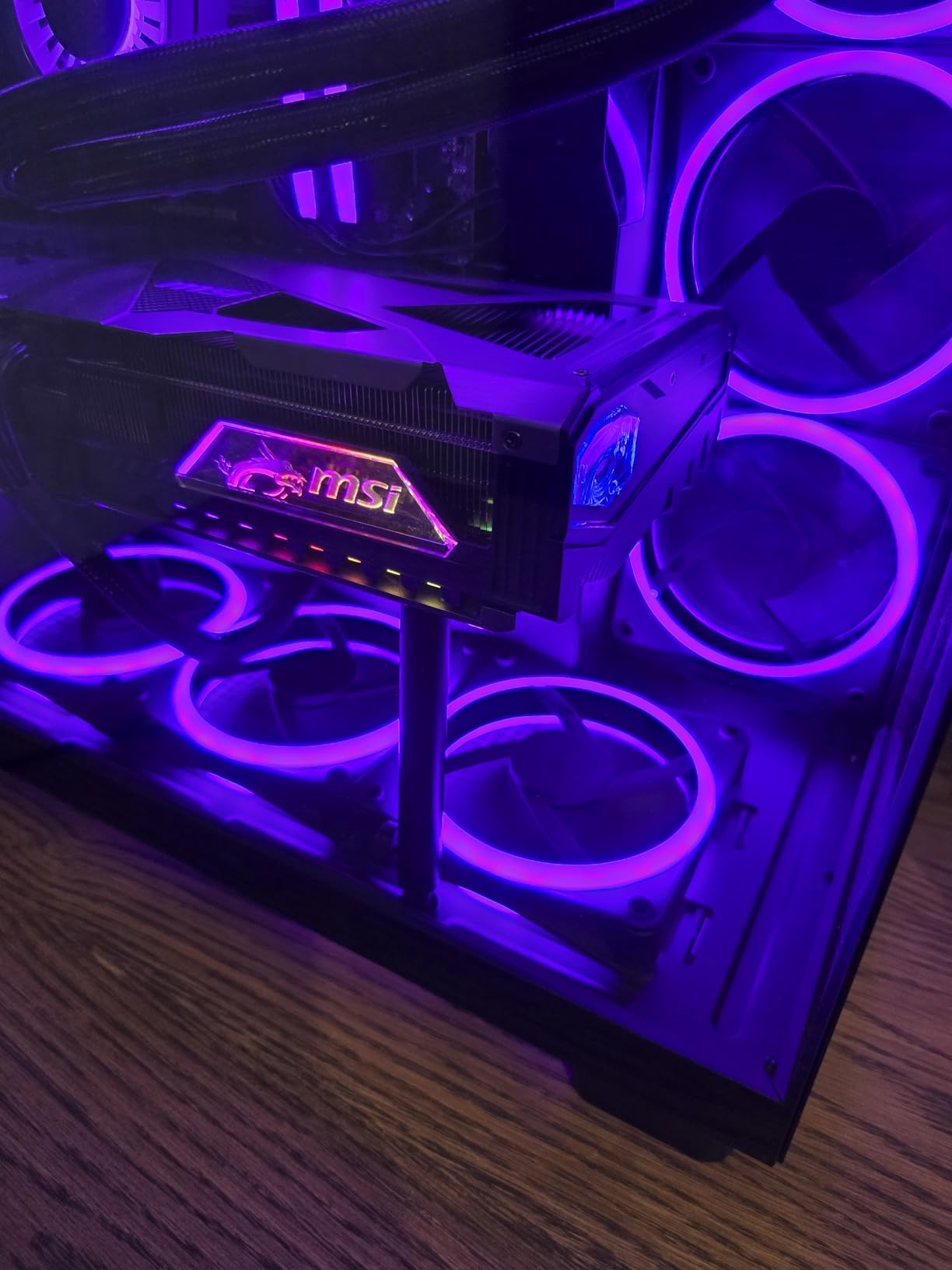 Tall GPU Support Bracket - Heavy Duty Adjustable GPU Anti Sag Holder & Support Stand for Graphics Card, 4.53