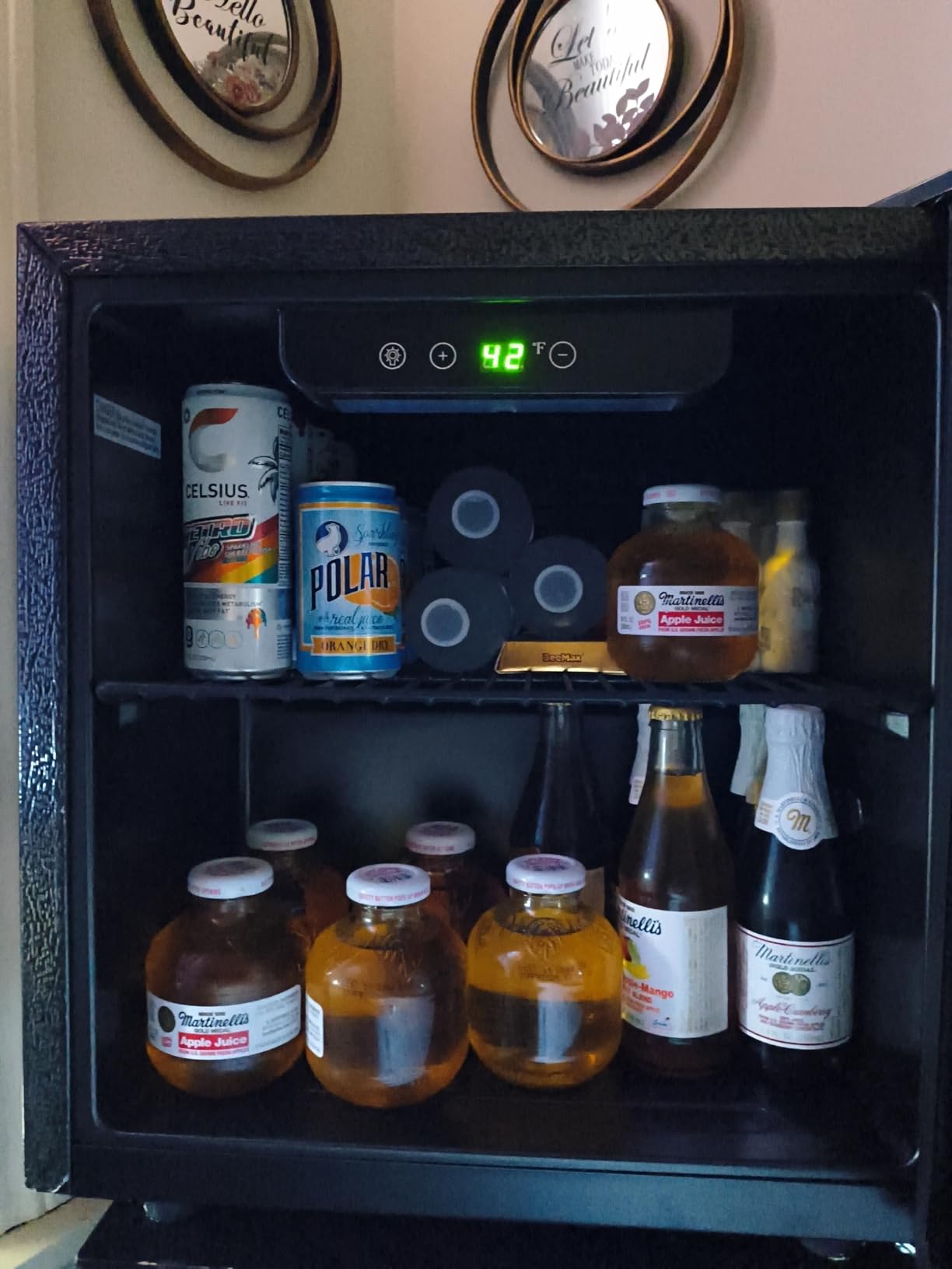 Antarctic Star Beverage Refrigerator Cooler 68 Can, Mini Fridge with Glass Door for Beer Drinks Wine,Freestanding Small Fridge with Electronic Temperature Control for Home and Bar,1.7 cu.ft - Customer Photo 2