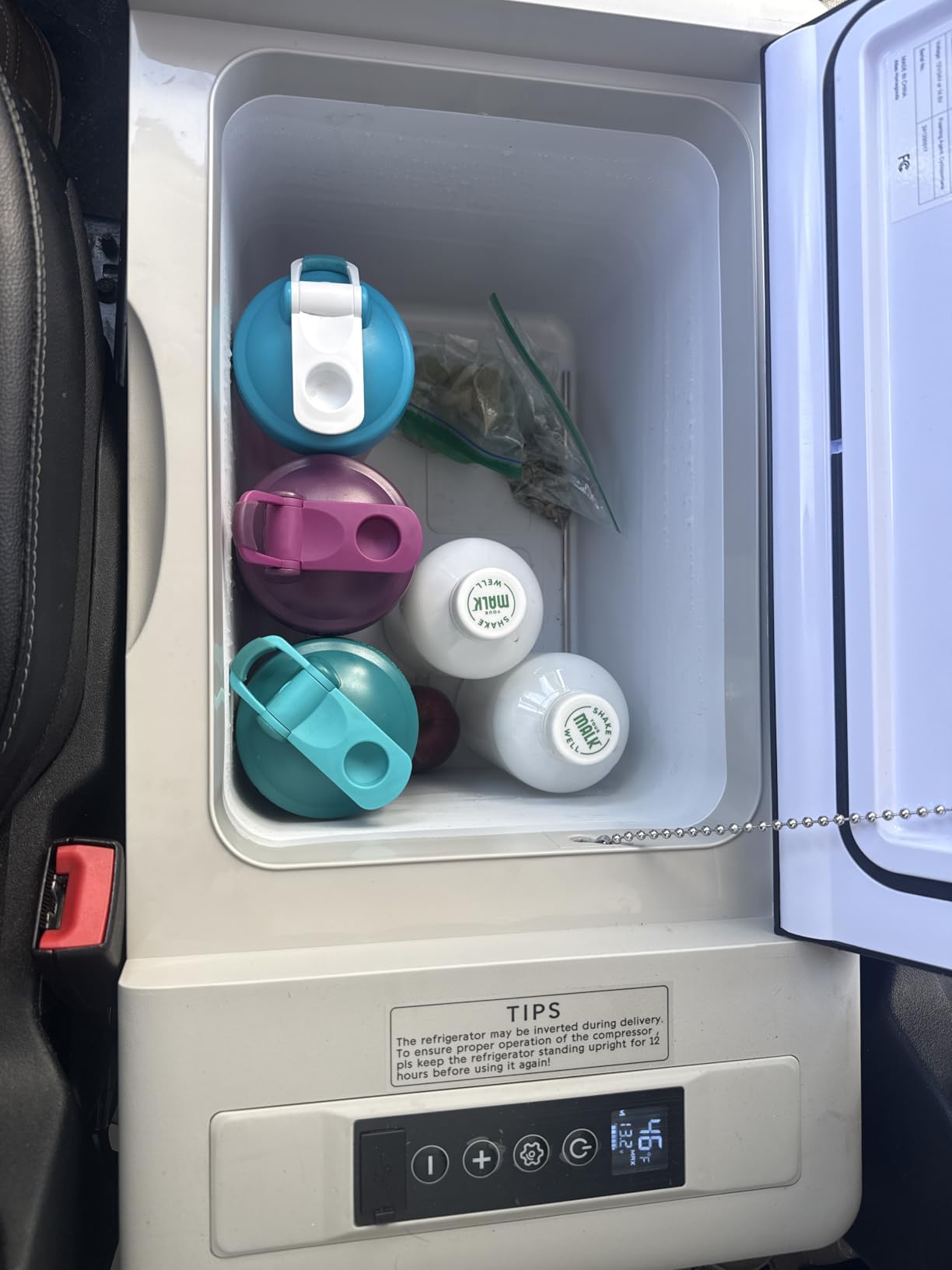 EUHOMY 12 Volt Refrigerator, 19QT(18L) Compressor Electric Cooler APP Control, Car Fridge -4℉~68℉, Portable Refrigerator 12/24V DC 100-240V AC, Portable Freezer for Camping, Travel, Boat - Customer Photo 3