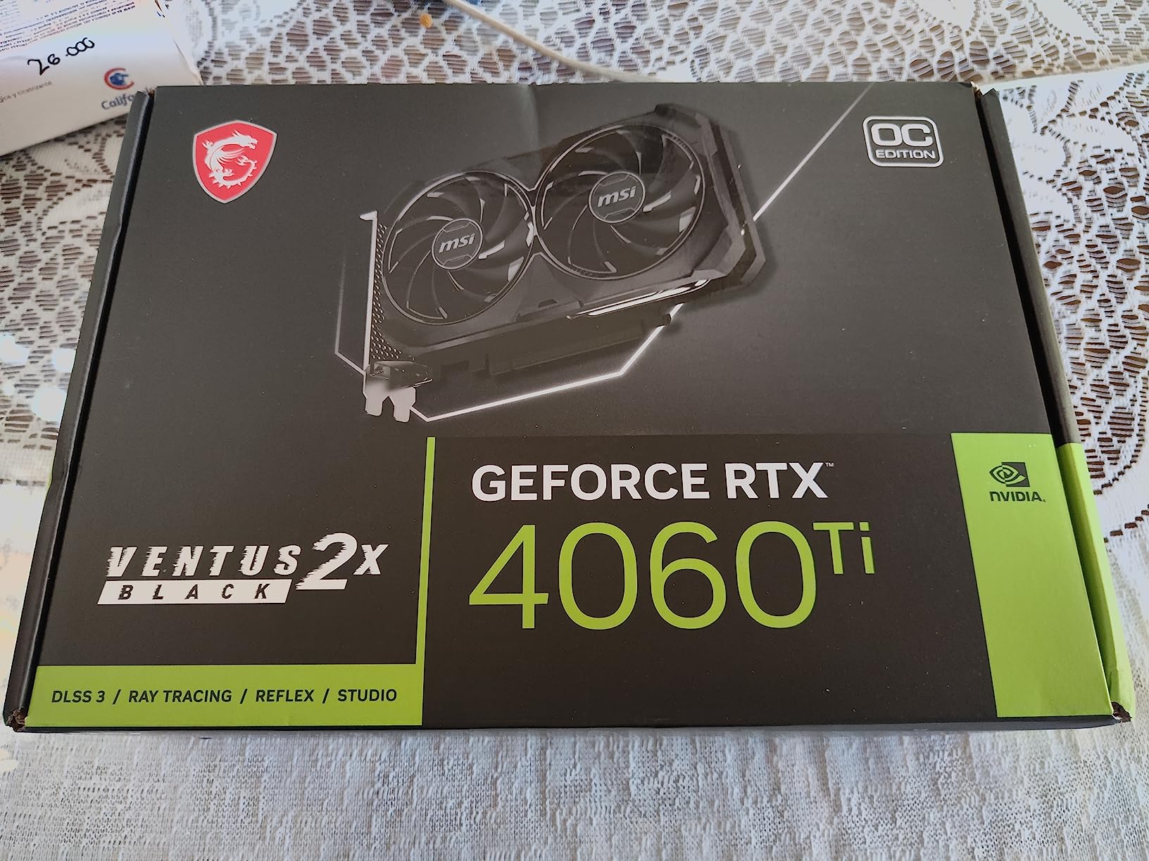 MSI Gaming GeForce RTX 4060 Ti 8GB GDRR6 Extreme Clock: 2580 MHz 128-Bit HDMI/DP Nvlink TORX Fan 4.0 Ada Lovelace Architecture Graphics Card (RTX 4060 Ti Ventus 2X Black 8G OC) - Customer Photo 3