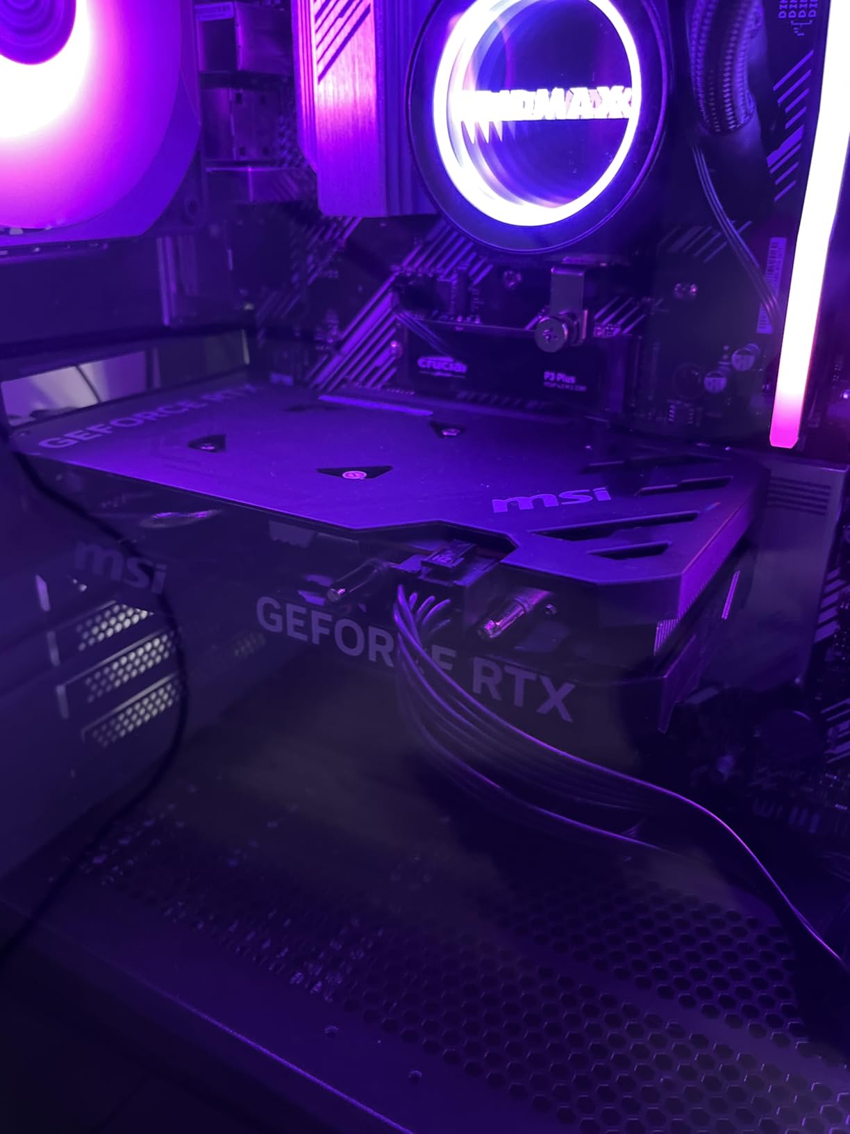 MSI GeForce RTX 4060 Ventus 2X Black 8G OC Gaming Graphics Card - 8GB GDDR6X, PCI Express Gen 4, 128-bit, 3X DP v 1.4a, HDMI 2.1a (Supports 4K & 8K HDR) - Customer Photo 1