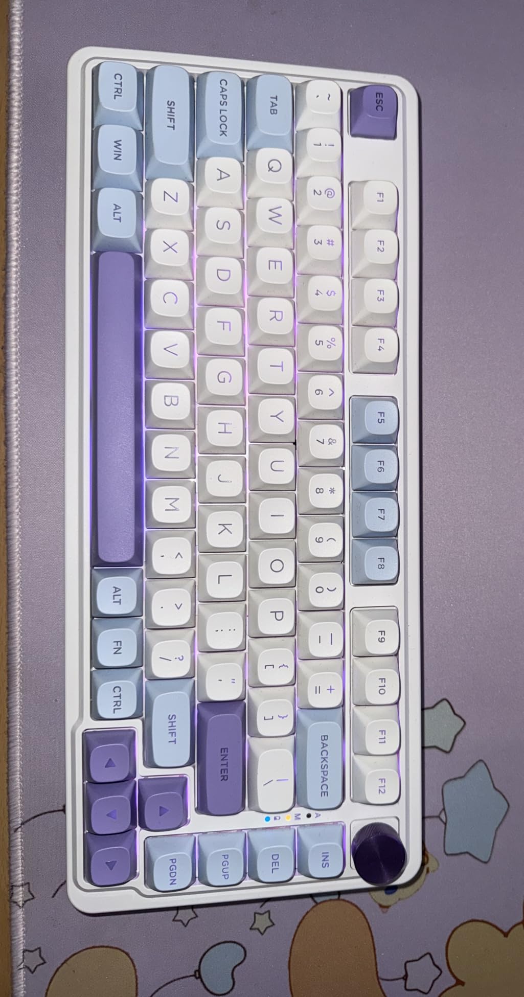 Redragon K673 PRO 75% Wireless Gasket RGB Gaming Keyboard, 3-Modes 81 Keys Compact Mechanical Keyboard Hot-Swap Socket, Dedicated Knob Control and Sound Absorbing Pads, Linear Red Switch customer photo 1