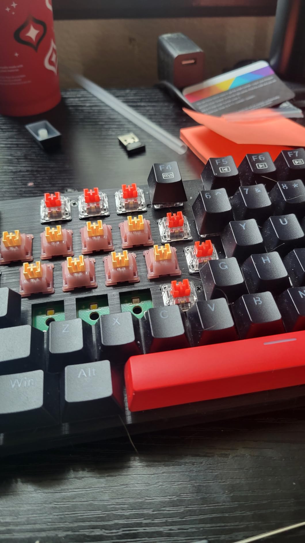 Redragon Mechanical Gaming Keyboard Wired, 11 Programmable Backlit Modes, Hot-Swappable Red Switch, Anti-Ghosting, Double-Shot PBT Keycaps, Light Up Keyboard for PC Mac - Customer Photo 1