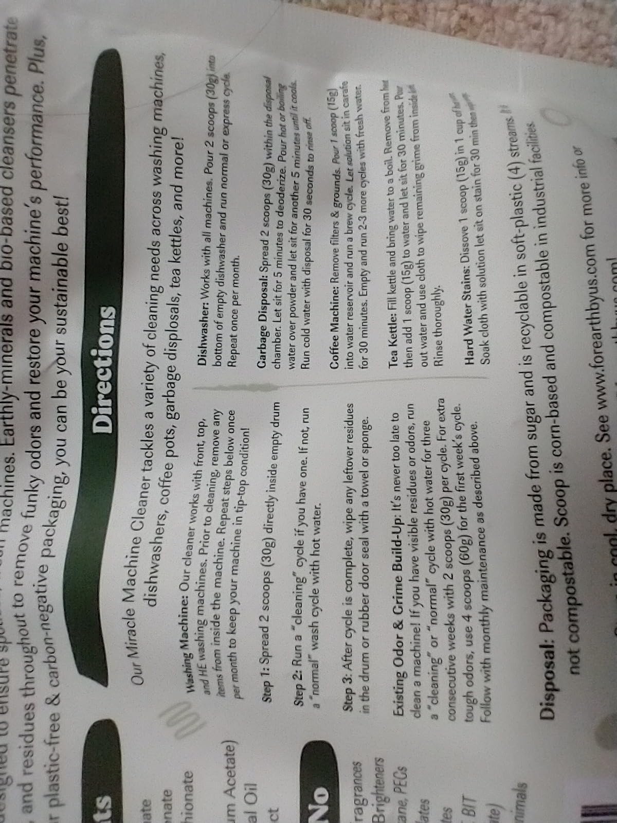 FEBU Washing Machine Cleaner Tablets Made in USA | Washer Machine Cleaner Tablets & Deodorizer | Removes Gunk & Grime | 7 Natural, Biodegradable, Plant-Based Ingredients | 24 Tablets - 12 Month Supply - Customer Photo 1