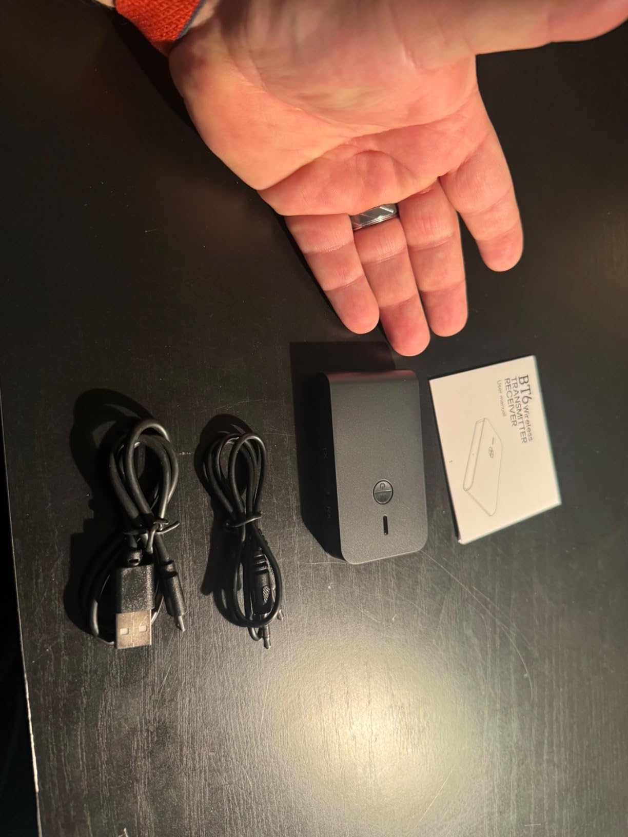 Bluetooth 5.3 Transmitter Receiver for TV and Wireless Headphones, 2-in-1 Bluetooth Adapter, Wireless Transmitter for TV, PC, MP3, Gym, Airplane Use with Any 3.5 mm Audio Jack… Customer Review Bluetooth 5.3 Transmitter Receiver for TV and Wireless Headphones, 2-in-1 Bluetooth Adapter, Wireless Transmitter for TV, PC, MP3, Gym, Airplane Use with Any 3.5 mm Audio Jack… - Customer Photo 1