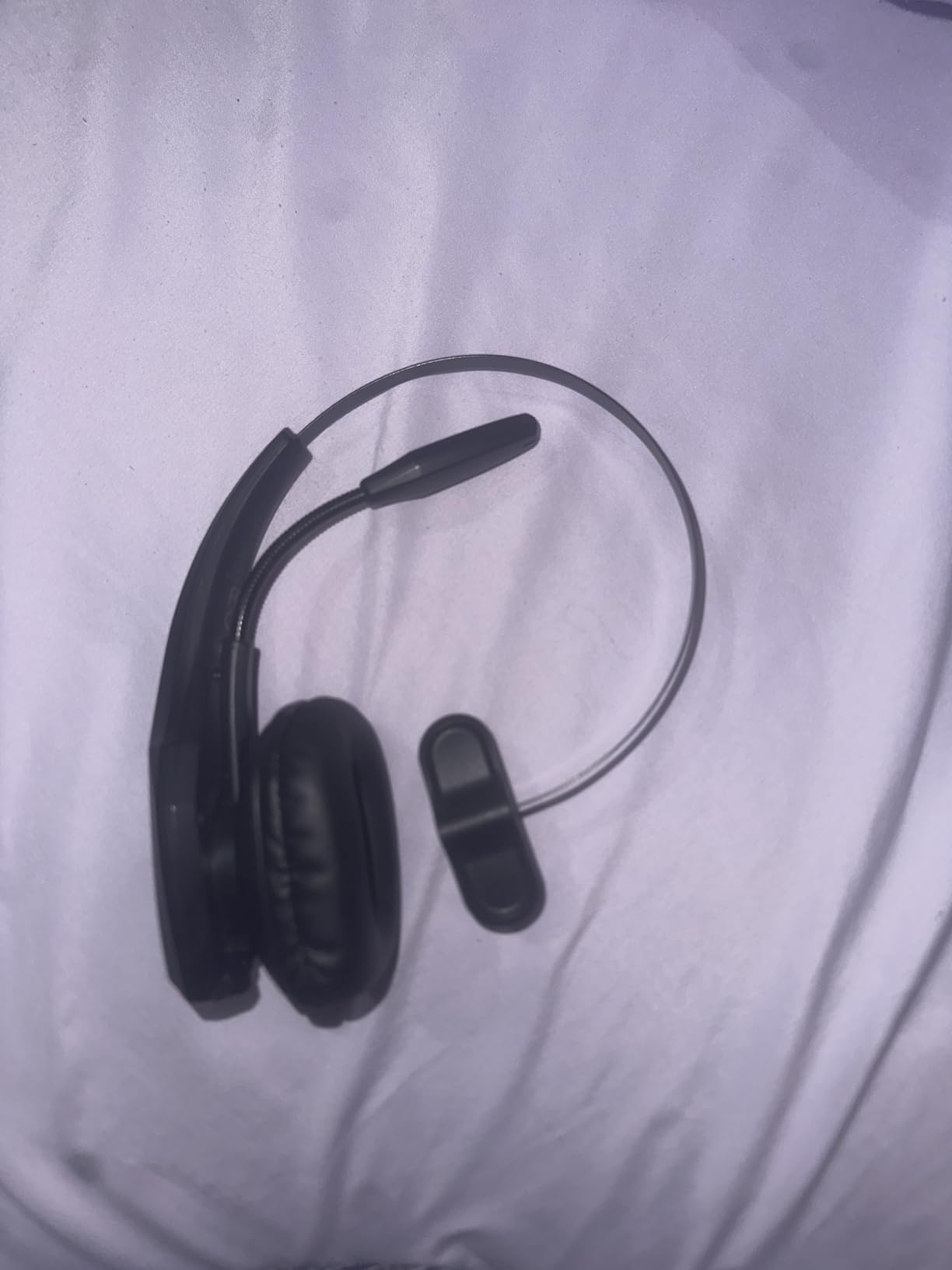 Trucker Bluetooth Headset, Wireless Headset with Mic, Bluetooth Headsets with Dual Noise Cancelling Microphone & Mute Button, 55Hrs Working Time PC Headsets for Cell Phones, Computer, Truck Driver - Customer Photo 1