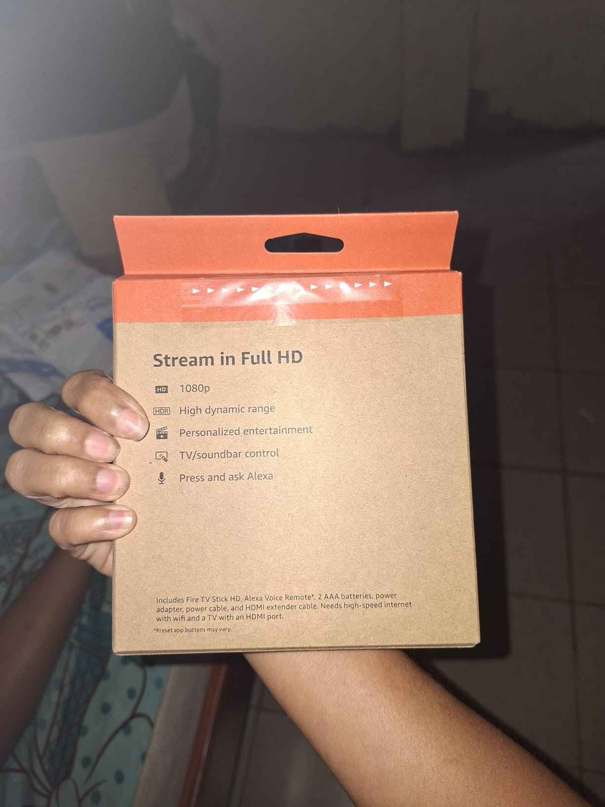 Amazon Fire TV Stick HD (newest model), free and live TV, Alexa Voice Remote, smart home controls, HD streaming - Customer Photo 3