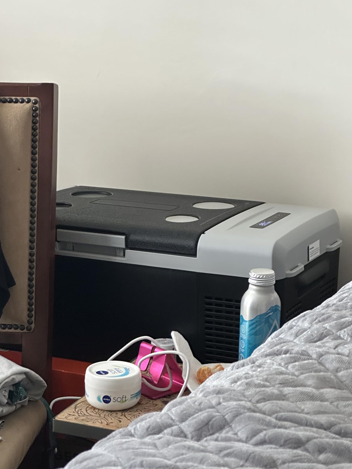 12 Volt Refrigerator Portable Fridge - 16Quart(15L) Electric Cooler Compressor fridge -4℉~68℉, 12/24V DC & 100-240V AC Car Refrigerator for Camping, RV, Fashing, Travel, Home - Customer Photo 1