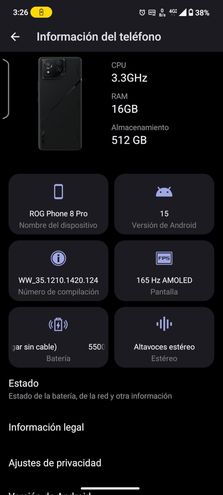 ASUS ROG Phone 8 Pro Unlocked Android Phone, US Version, 6.78 ASUS ROG Phone 8 Pro Unlocked Android Phone, US Version, 6.78