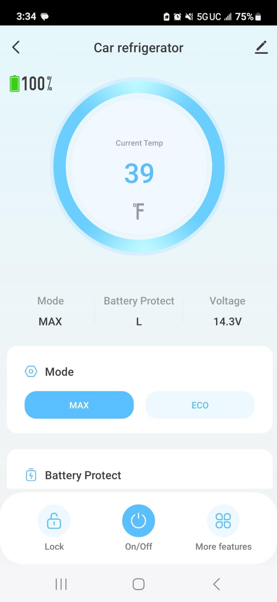 EUHOMY 12 Volt Refrigerator, 80QT(75L) 12V Fridge, Electric Cooler APP Control, Car Fridge 12/24V DC 100-240V AC, Car Refrigerator 0℉~68℉, 12 Volt Cooler for Camping, Trip, Truck, Boating, Outdoor Customer Review EUHOMY 12 Volt Refrigerator, 80QT(75L) 12V Fridge, Electric Cooler APP Control, Car Fridge 12/24V DC 100-240V AC, Car Refrigerator 0℉~68℉, 12 Volt Cooler for Camping, Trip, Truck, Boating, Outdoor - Customer Photo 3