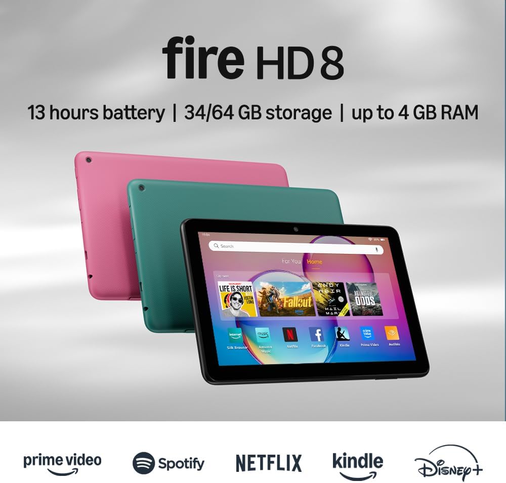 Amazon Fire HD 8 tablet (newest model), 8