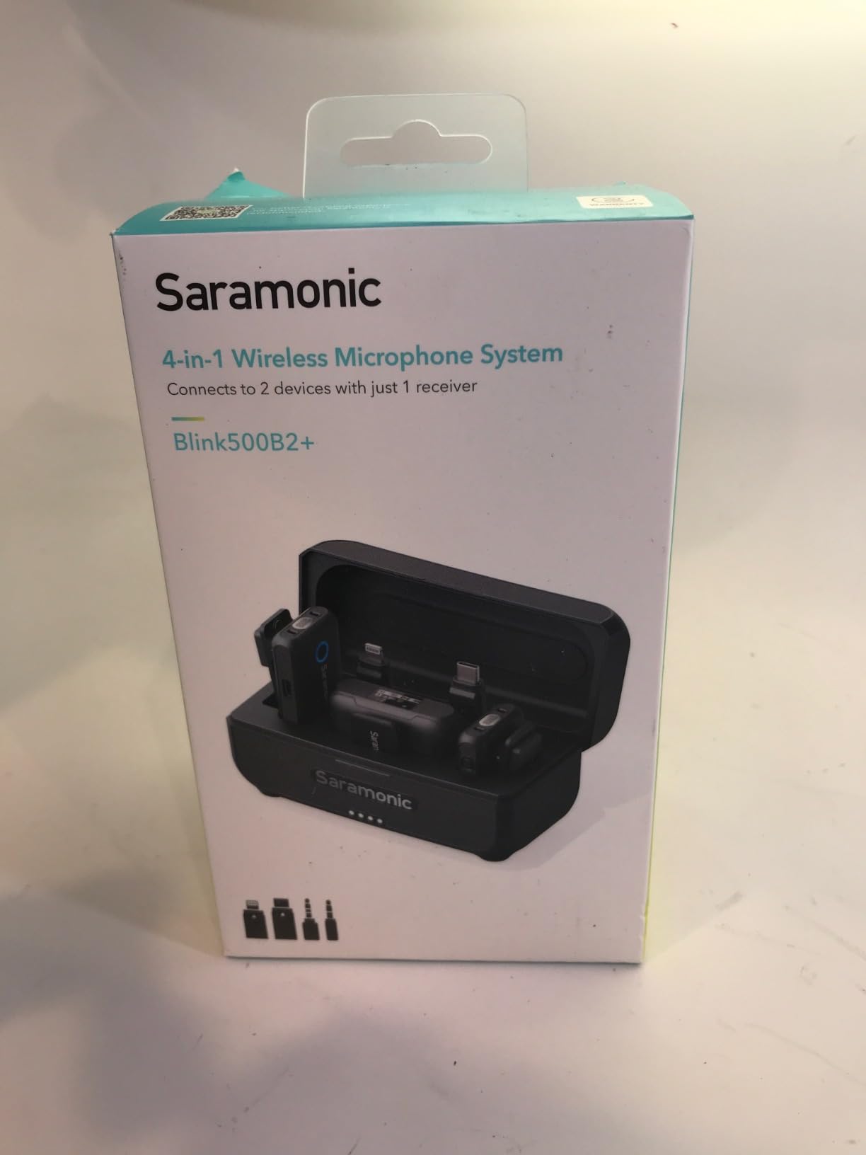 Saramonic BLINK500B2+ Wireless Lavalier Microphone for iPhone Android Type-C Smartphone Camera, 492ft Range, 20h Battery Life, Clip on Wireless Lapel Mic for Live Streaming Video Conference Recording - Customer Photo 1