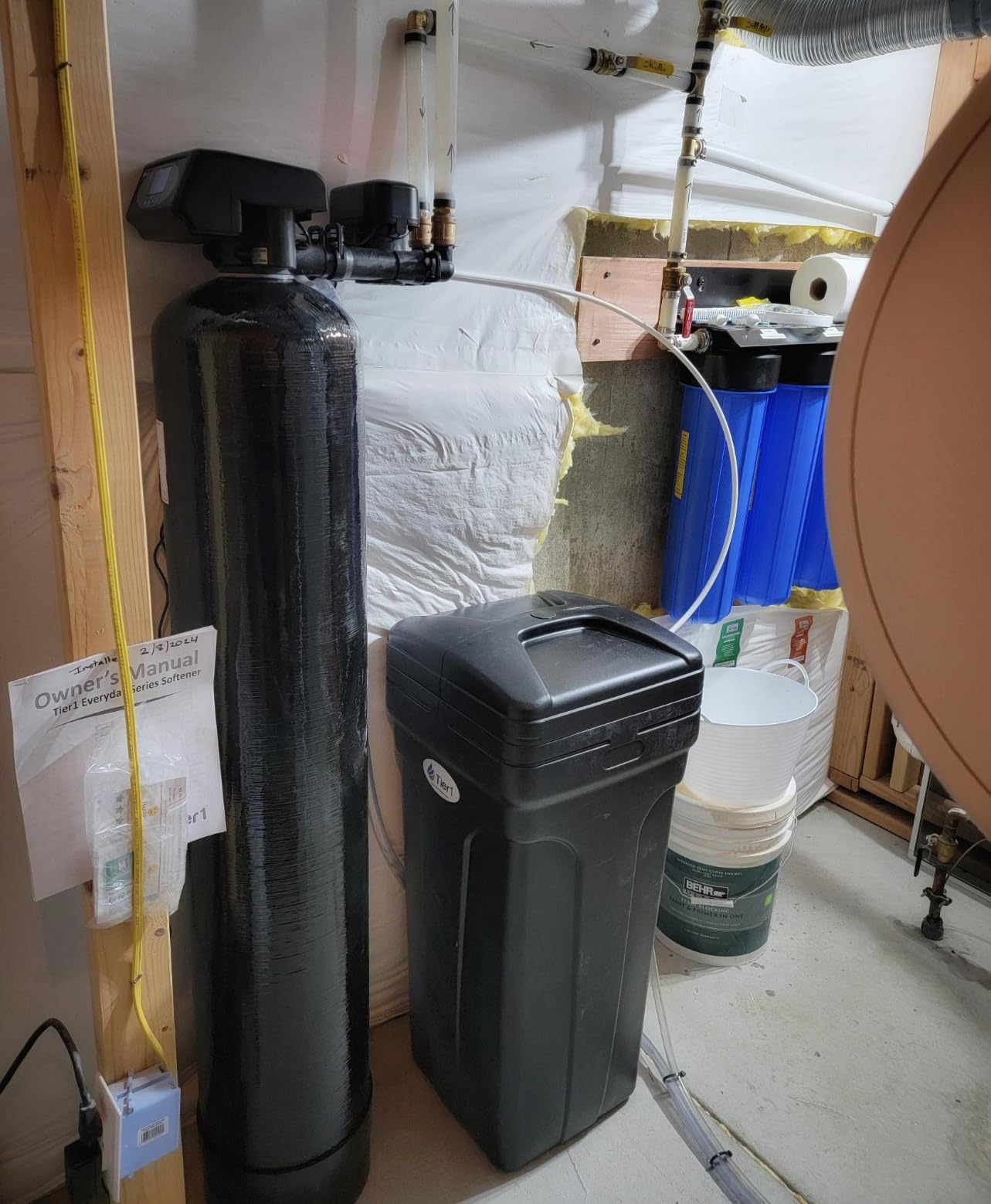 Tier1 Whole House Water Softener System 32,000 Grain Capacity | Compact High Efficiency Design with Ceramic Control Valve | Preloaded 1 Cubic Foot Resin Tank | Home Filtration System customer photo 1