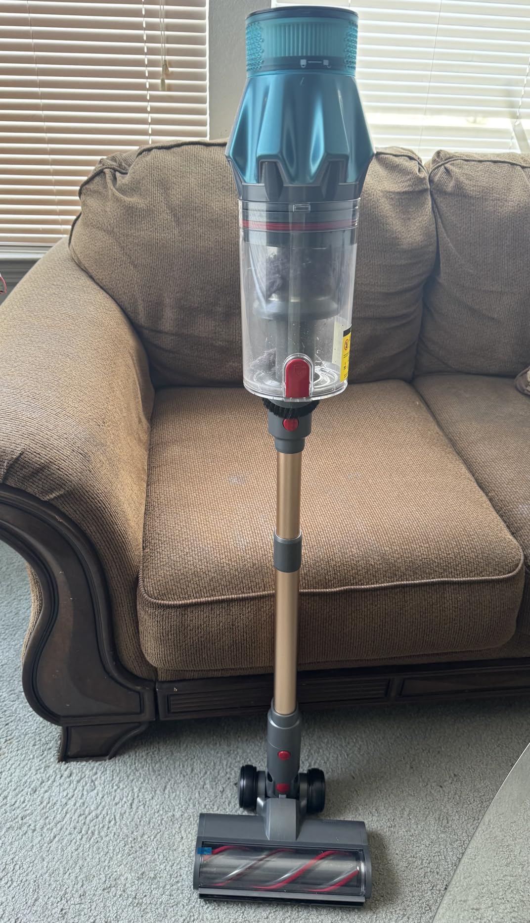 Cordless Vacuum Cleaner 600W/50Kpa, Stick Vacuum Cleaners 65 Mins Max Runtime with Charging Dock, Self-Standing Handheld Vacuum with Touch Display, 6-in-1 Vacuum Cleaner for Carpet/Hard Floor/Pet Hair - Customer Photo 3