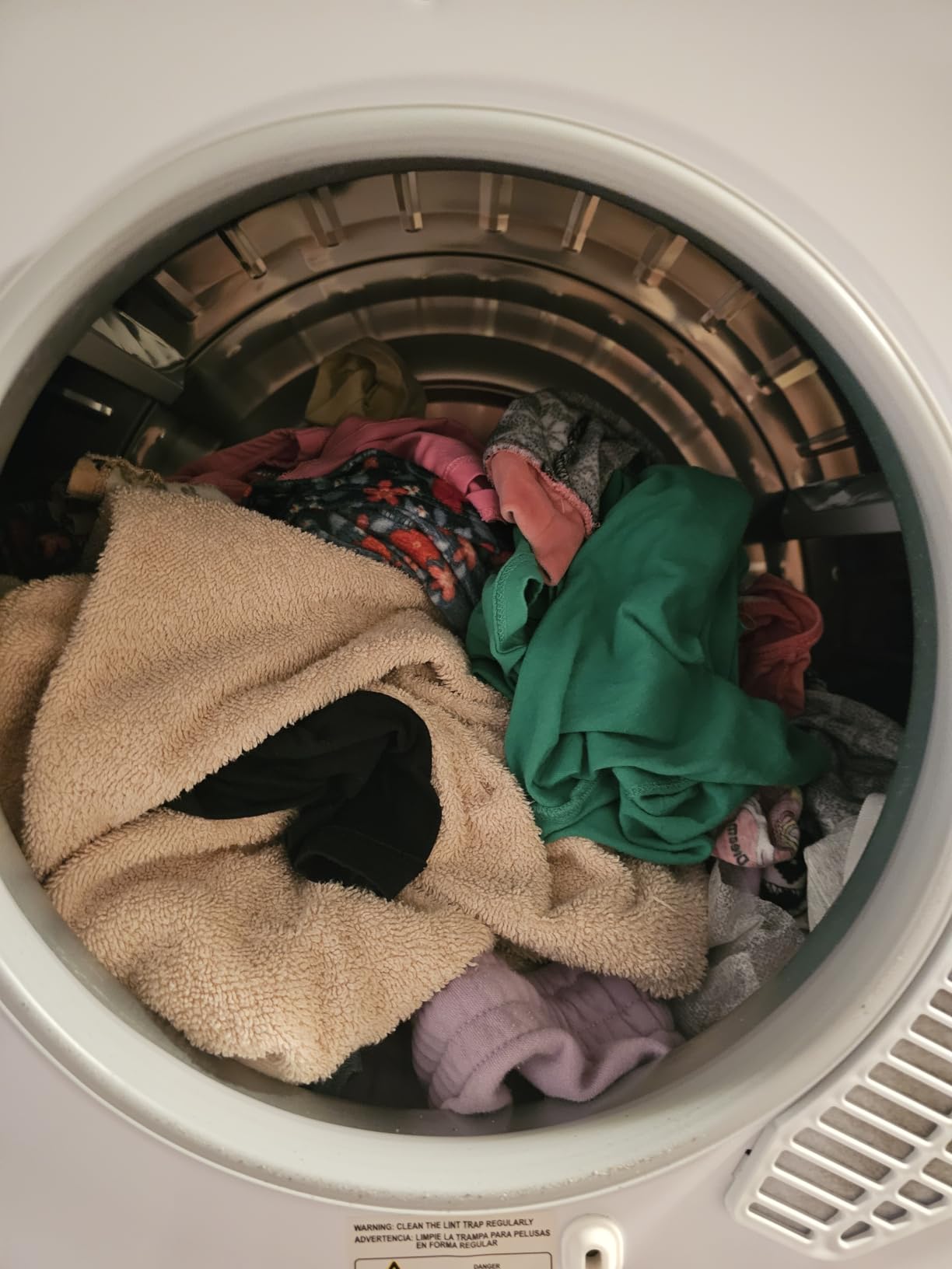 Euhomy Dryer, 3.5 Cu. Ft. 1500W Clothes Dryer, Stainless Steel Tumble Dryer with Exhaust Hose for Home, Apartment, Dorm, White - Customer Photo 2