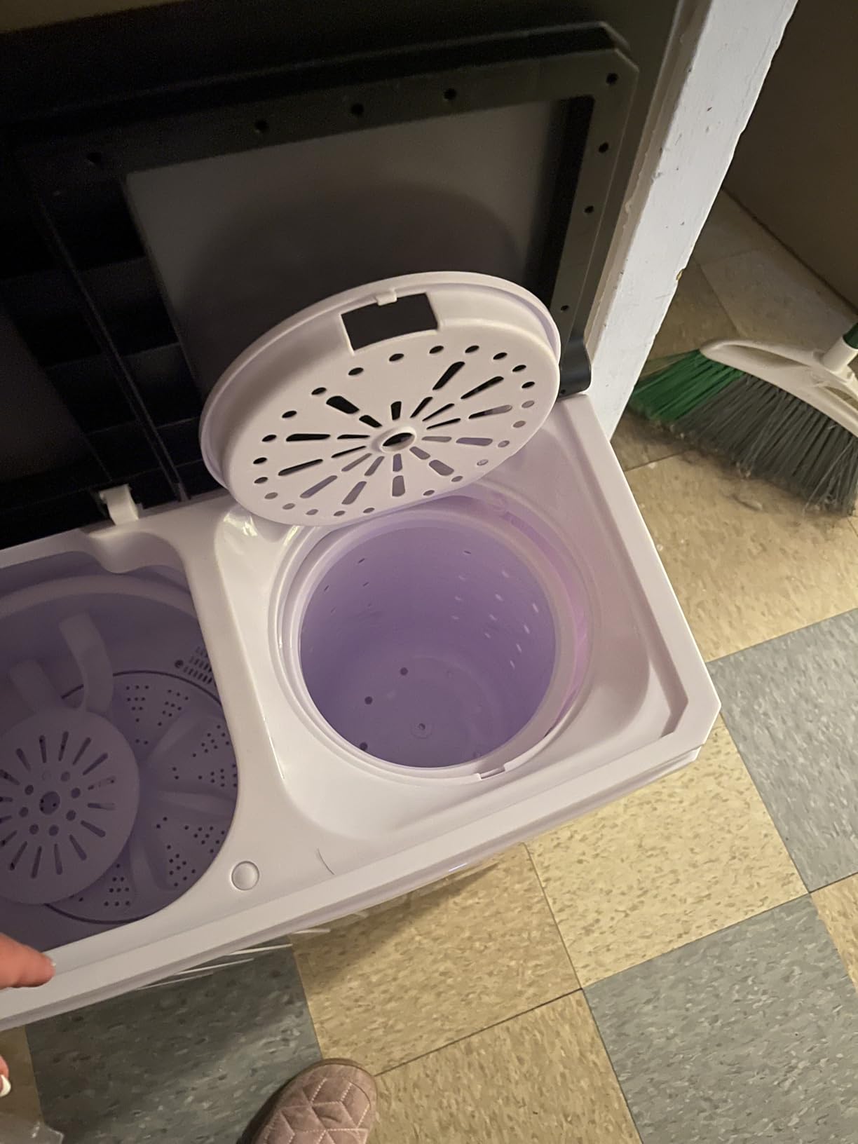 Portable Washing machine, 20lbs Mini Compact Laundry Washing Machine, Twin Tub 12lbs Washer & 8lbs Spinner, Clothes Washer Machine with Drain Pump for Apartment, Dormitory and RVs Customer Review Portable Washing machine, 20lbs Mini Compact Laundry Washing Machine, Twin Tub 12lbs Washer & 8lbs Spinner, Clothes Washer Machine with Drain Pump for Apartment, Dormitory and RVs - Customer Photo 2