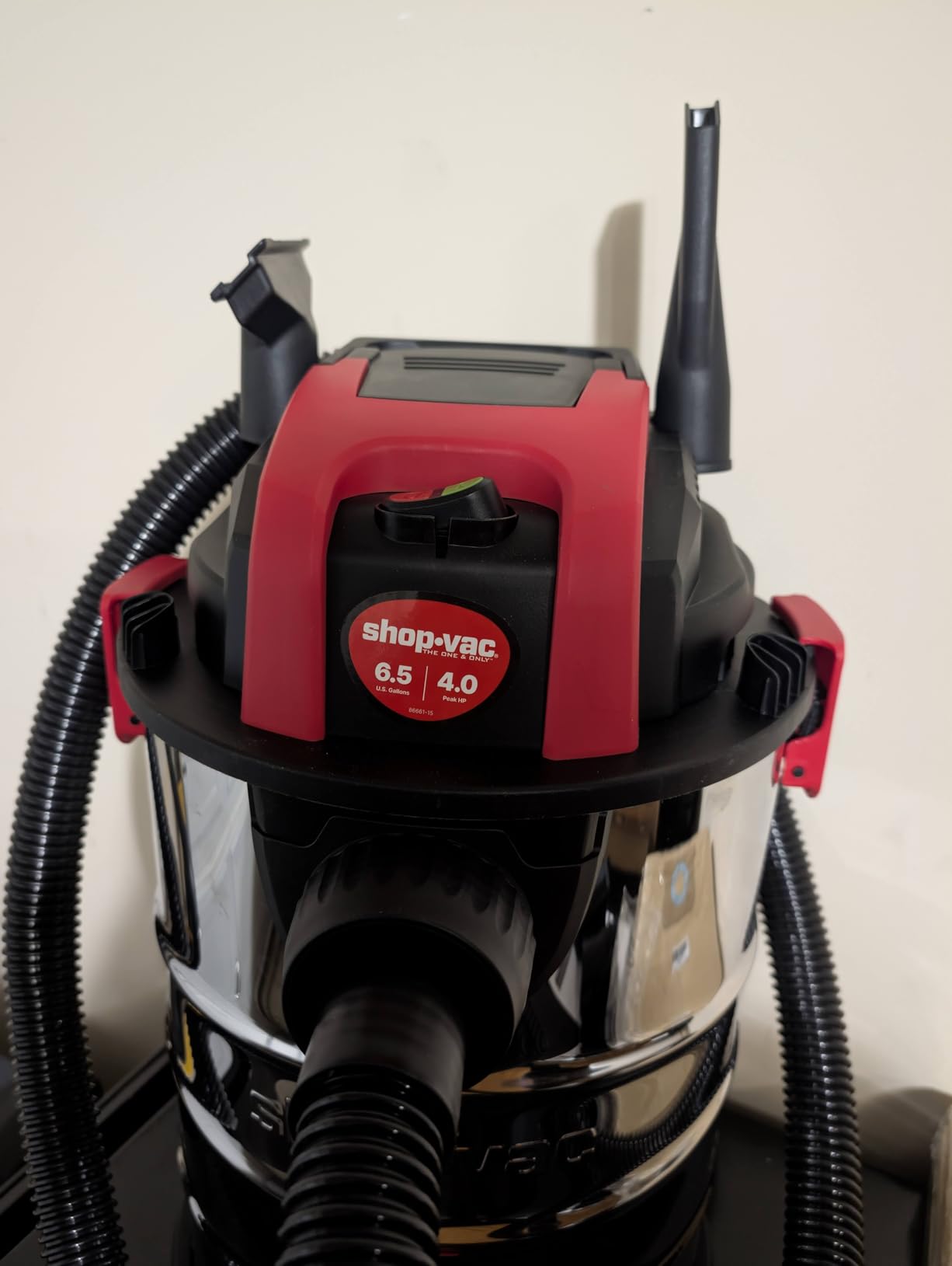 Shop-Vac 3 Gallon 4.0 HP Wet/Dry Vacuum with Blower Function, Stainless Steel Tank, Portable Shop Vacuum with Wheels, Includes Filters, Hose & Accessories, Ideal for Garage and Workshop - Customer Photo 2