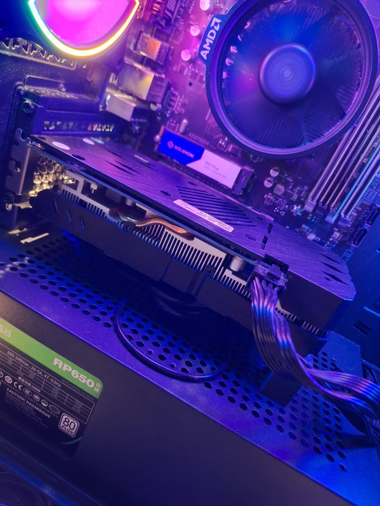 QTHREE Radeon RX 590 GME Graphics Card, 8GB GDDR5 256Bit 2048SP,Computer GPU,Gaming Video Card for PC with HDMI DisplayPort DVI,PCI Express x 16 3.0 - Customer Photo 3