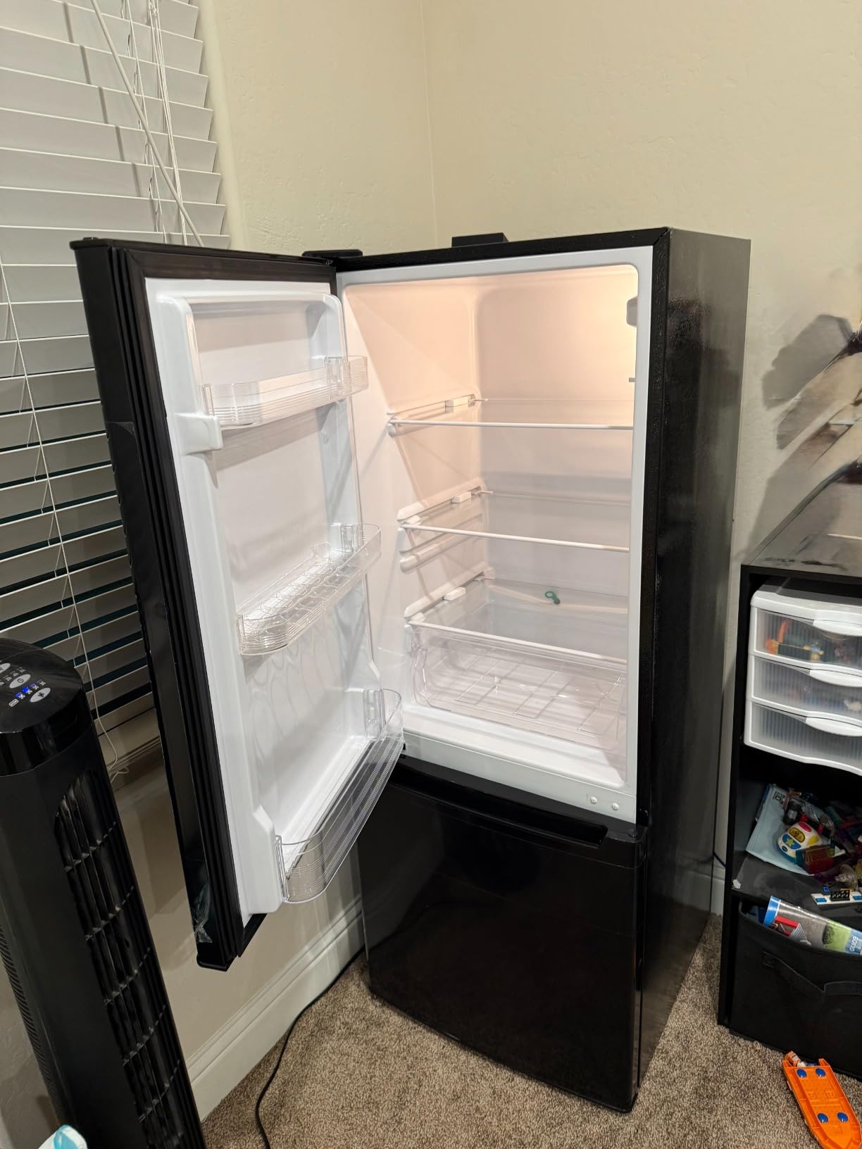 BANGSON 7.1 Cu.Ft Refrigerator with Freezer, Apartment Size Fridge with Bottom Freezer, for Apartment, Office, Kitchen and Garage, Stainless Steel, Silver - Customer Photo 2