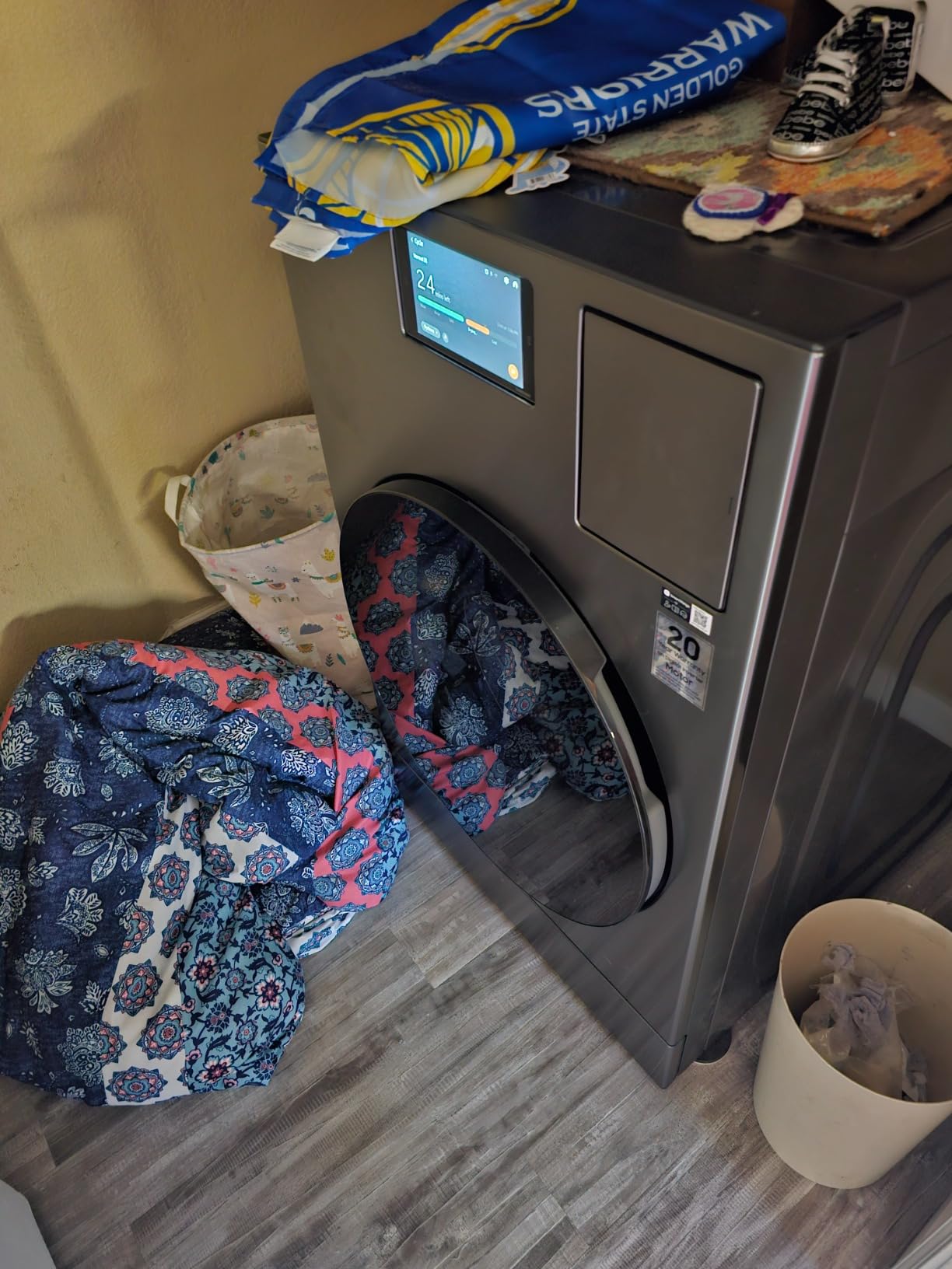 SAMSUNG WD53DBA900HZ Bespoke 5.3 Cu. Ft. Dark Steel Front Load All-in-One Washer/Dryer Combo Customer Review SAMSUNG WD53DBA900HZ Bespoke 5.3 Cu. Ft. Dark Steel Front Load All-in-One Washer/Dryer Combo - Customer Photo 1