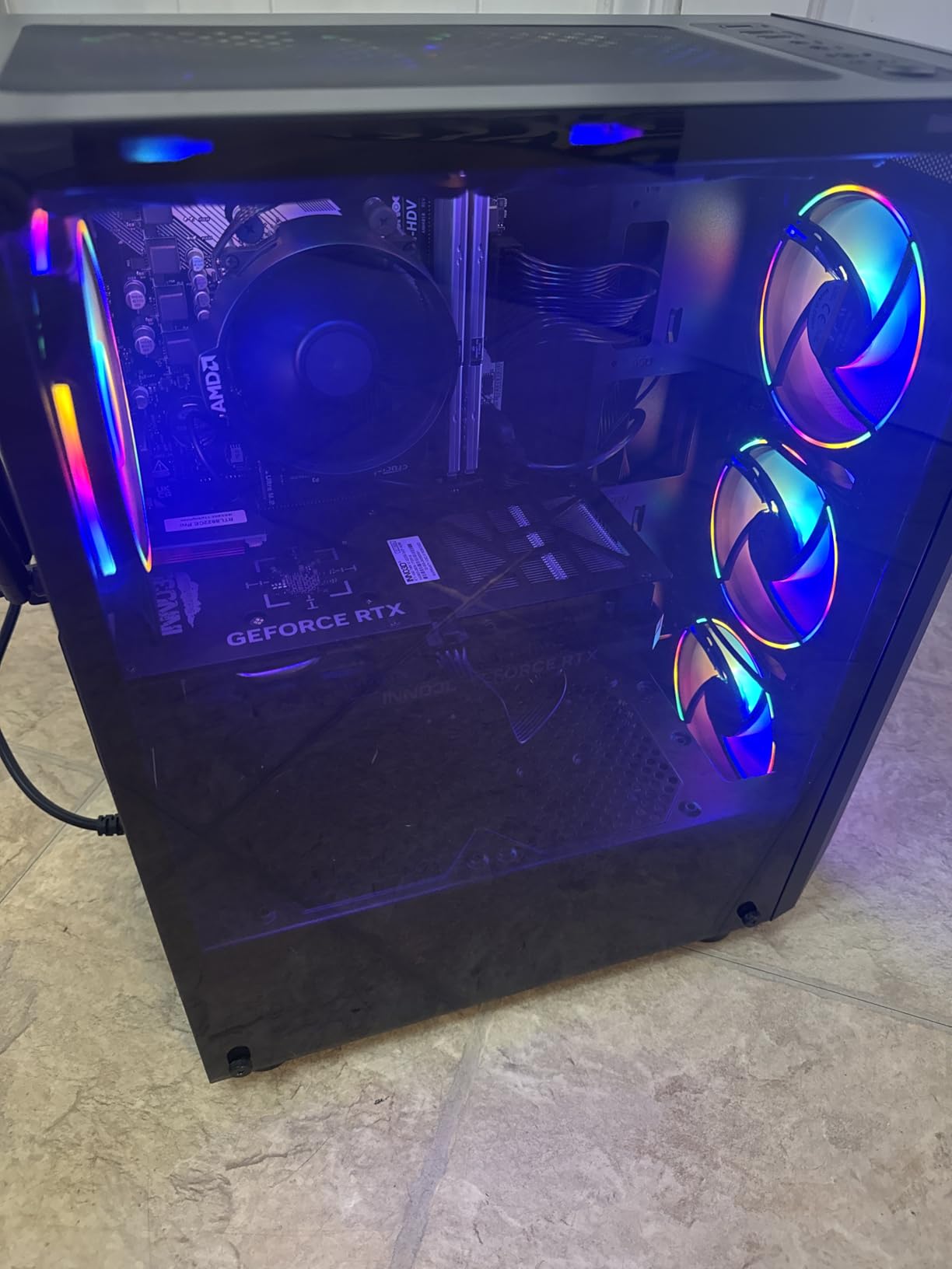 MXZ Gaming PC Computer R5 3500X, RX580, 8G DDR4, NVME 500G, B450,6RGB Fans,Windows 11 Pro Ready to use, Gamer Desktop Computer(R5 3500X| RX580) Customer Review MXZ Gaming PC Computer R5 3500X, RX580, 8G DDR4, NVME 500G, B450,6RGB Fans,Windows 11 Pro Ready to use, Gamer Desktop Computer(R5 3500X| RX580) - Customer Photo 2