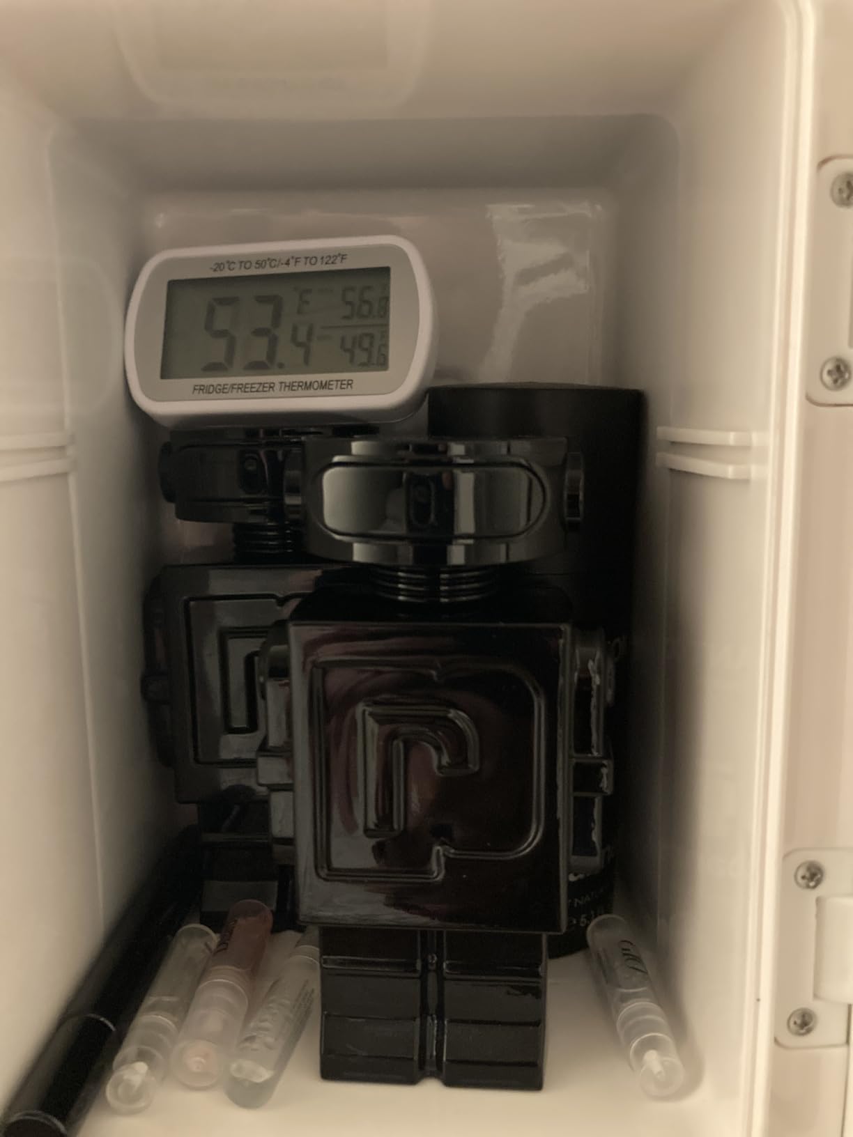 Skincare Fridge with Viewing Window, 4L/6Can Makeup Mini Fridge for Bedroom, 110V AC/ 12V DC Refrigerator Cooler & Warmer for Car, Office & Dorm, Small Fridge for Cosmetics, Skin Care-Pink - Customer Photo 3