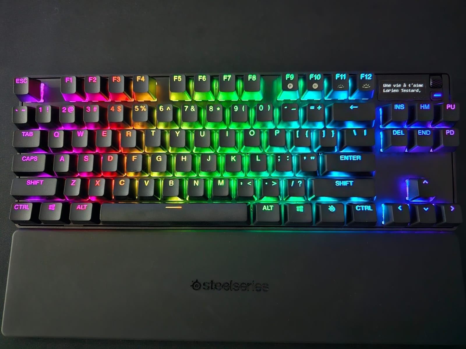 SteelSeries Apex Pro TKL Gen 3 OmniPoint 3.0 HyperMagnetic Switches - Adjustable Actuation - Rapid Trigger - Game-Ready Presets - Protection Mode - Rapid Tap/SOCD - OLED - RGB - PBT Keycaps - USB-C customer photo 1
