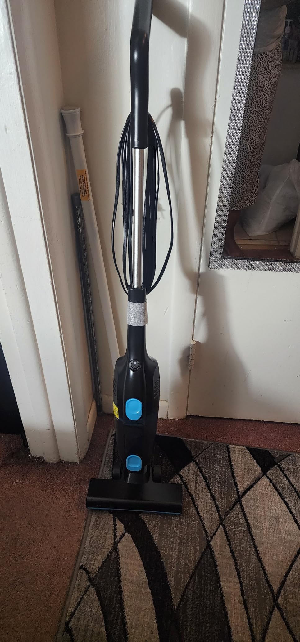 Corded Stick Vacuum Cleaner, 20000pa Powerful Suction Stick Vacuum with 16Ft Cord, 2 in 1 Lightweight Vacuum Cleaner for Hard Floor Pet Hair - Orange - Customer Photo 3