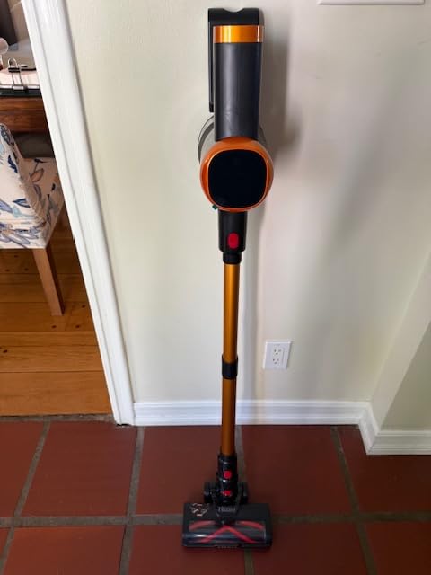 Tikom V500 Cordless Vacuum Cleaner for Home, 40000Pa/450W Stick Vacuum with LED Touch Screen, Charging Wall Dock, Anti-Tangle, Lightweight Handheld Vacuum for Pet Hair, Hard Floor, Carpet - Customer Photo 1