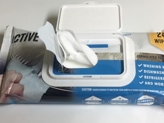 ACTIVE Home Appliance Surface Cleaner Wipes Heavy Duty Wipe for Cleaning Washing Machine, Dryer Stainless Steel Refrigerator, Glass Cooktop, Microwave, Dishwasher, Counter, Tile - 24 Large Wipes Customer Review ACTIVE Home Appliance Surface Cleaner Wipes Heavy Duty Wipe for Cleaning Washing Machine, Dryer Stainless Steel Refrigerator, Glass Cooktop, Microwave, Dishwasher, Counter, Tile - 24 Large Wipes - Customer Photo 3