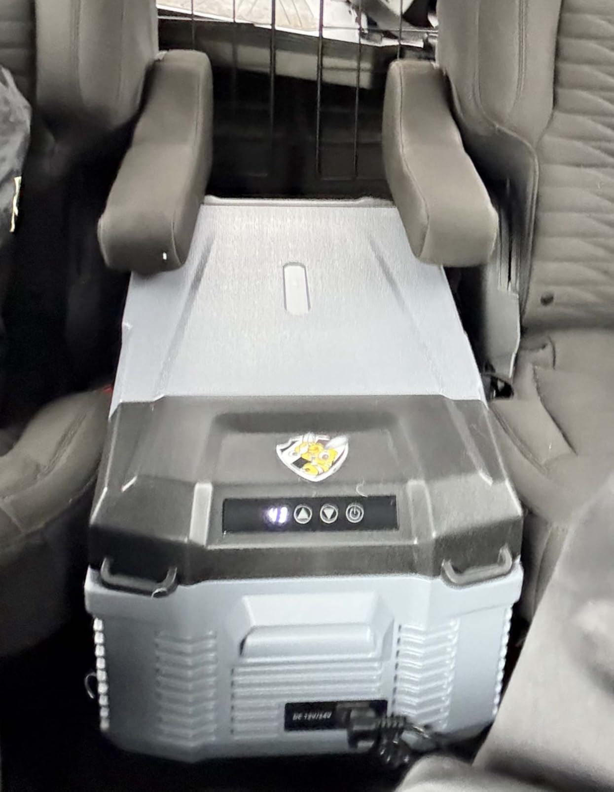 YELLOW JACKET 12 Volt Car Refrigerator, 16 Quart Electric Cooler, Portable Car Fridge for Outdoor Camping Travel, 12V/24V DC 110~240 Volt AC Refrigerator for Truck RV Home Office,-4℉-68℉ - Customer Photo 3