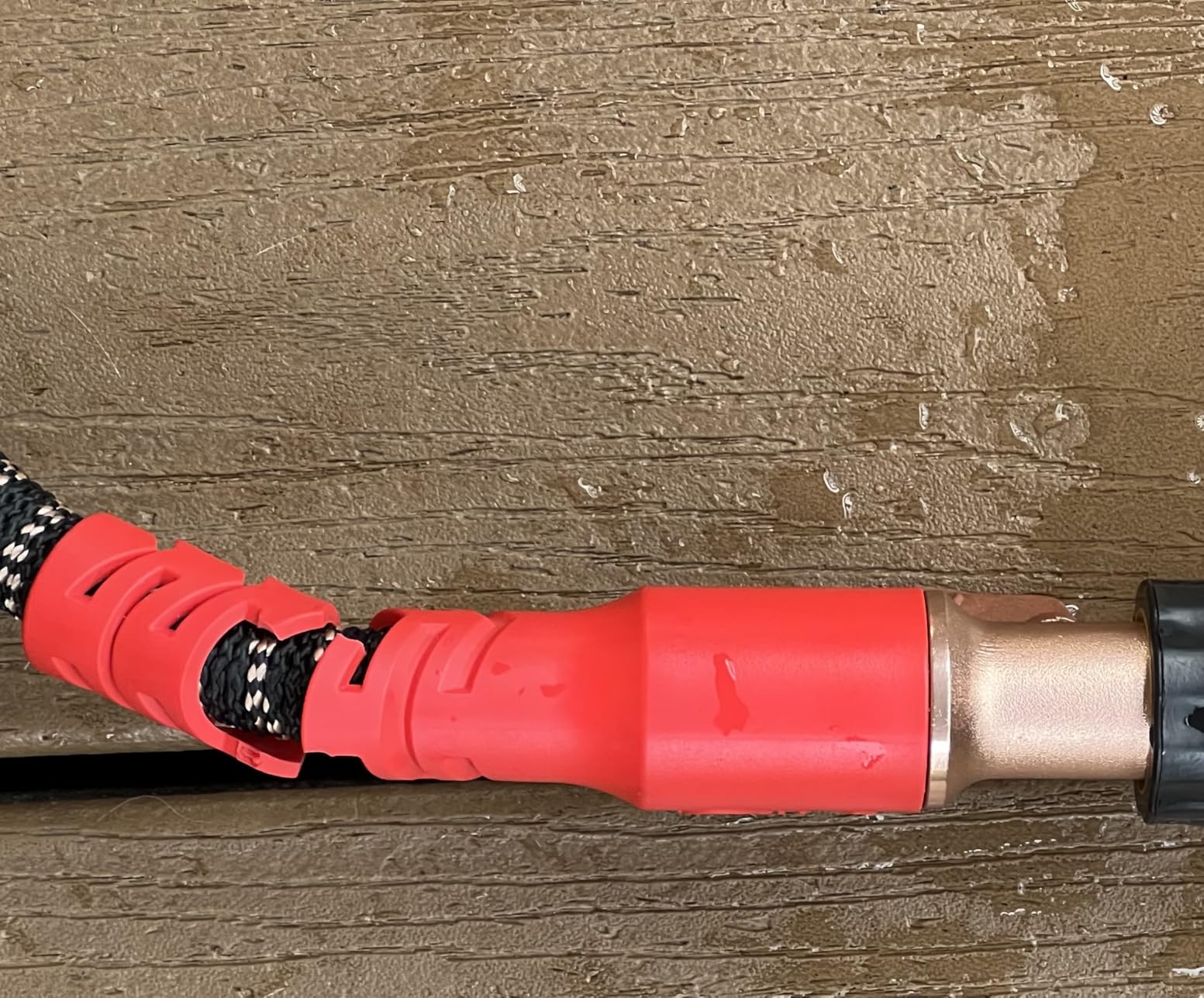 Pocket Hose Copper Head UV w/Pocket Pivot, Expandable Garden Hose 50 FT w/10 Pattern Thumb Sprayer AS-SEEN-ON-TV 650psi 3/4in Ultra-Light Solid Copper Anodized Aluminum Fittings No-Kink No-Lead - Customer Photo 1