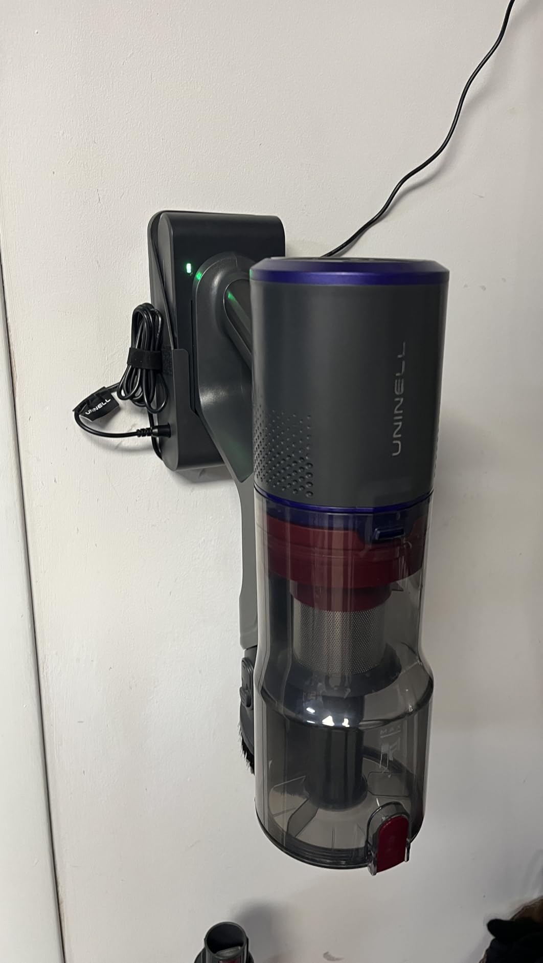 UNINELL HOME Cordless Vacuum Cleaner, 48000Pa 550W 65Mins Vacuum Cleaners for Home,LED Touch Display, Anti-Tangle Stick Vacuum Self-Standing, Vacuum Cordless Rechargeable for Pet Hair/Carpet - Customer Photo 2