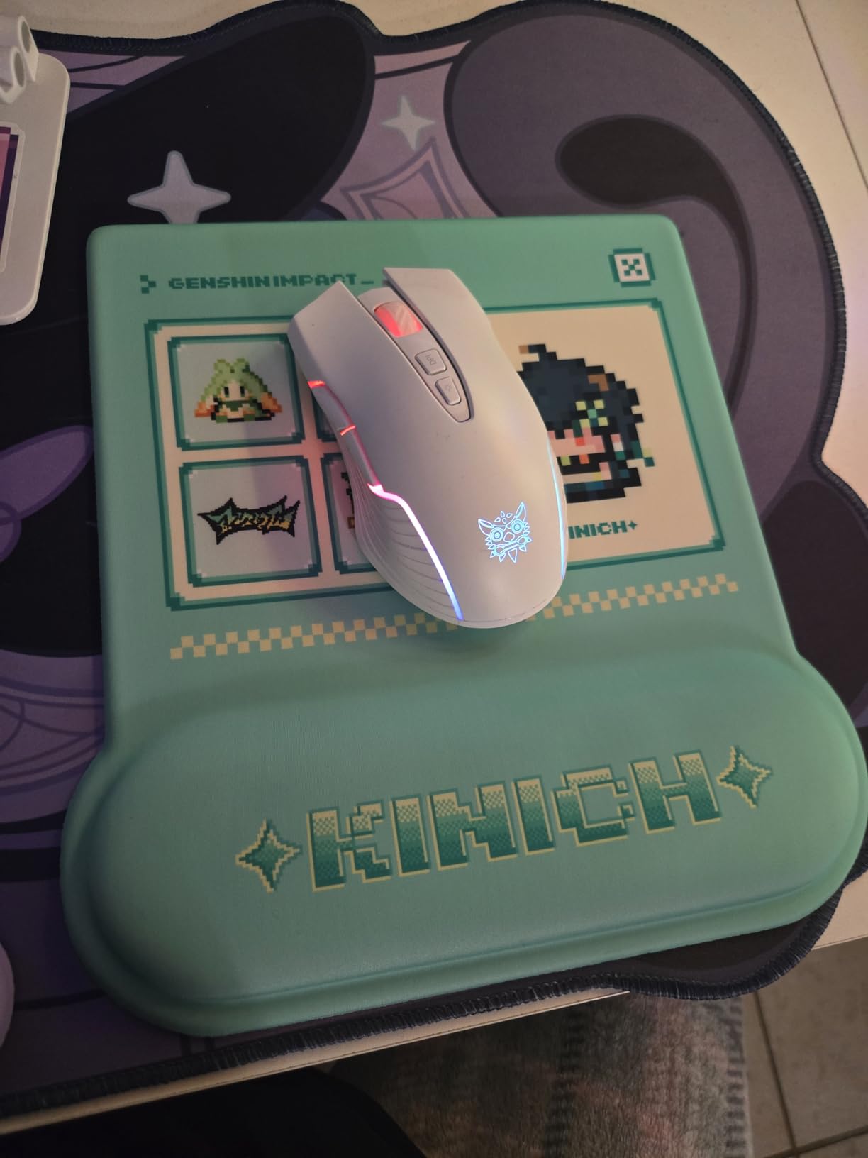 GENSHIN IMPACT Natlan Multicolor Pixel Series Silent Mouse - Kinich - Customer Photo 1