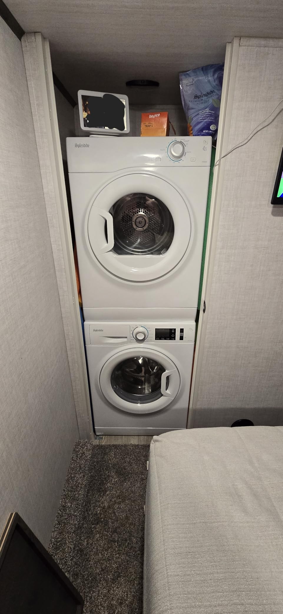 Splendide WFL1300XD Washer & DV6500X Dryer Stacked Bundle with Vent Kit & SK03 Stack Kit Included + Starter Laundry Powder - Freight Delivery customer photo 1