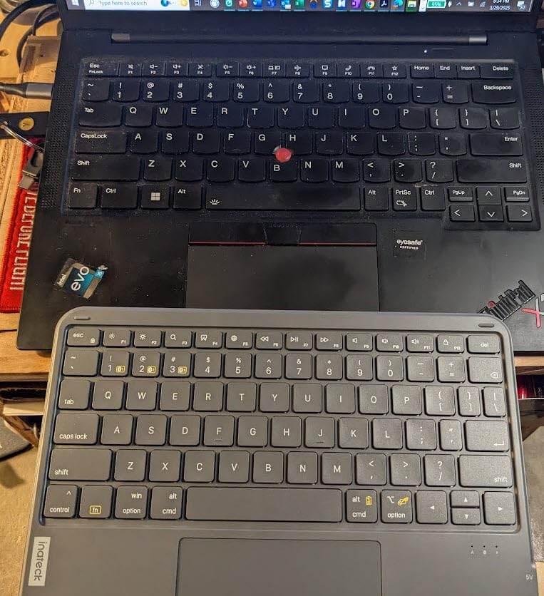 Inateck Tablet Keyboard, Ultra-Slim, AI Function, 7-Color Backlight, Compatible with iPad 10/9/8, Air, 12.9''/ 11''/ 10.5'' Pro, Mini 7/6/5, Supports Windows, iPad OS, Android, iOS Customer Review Inateck Tablet Keyboard, Ultra-Slim, AI Function, 7-Color Backlight, Compatible with iPad 10/9/8, Air, 12.9''/ 11''/ 10.5'' Pro, Mini 7/6/5, Supports Windows, iPad OS, Android, iOS - Customer Photo 1