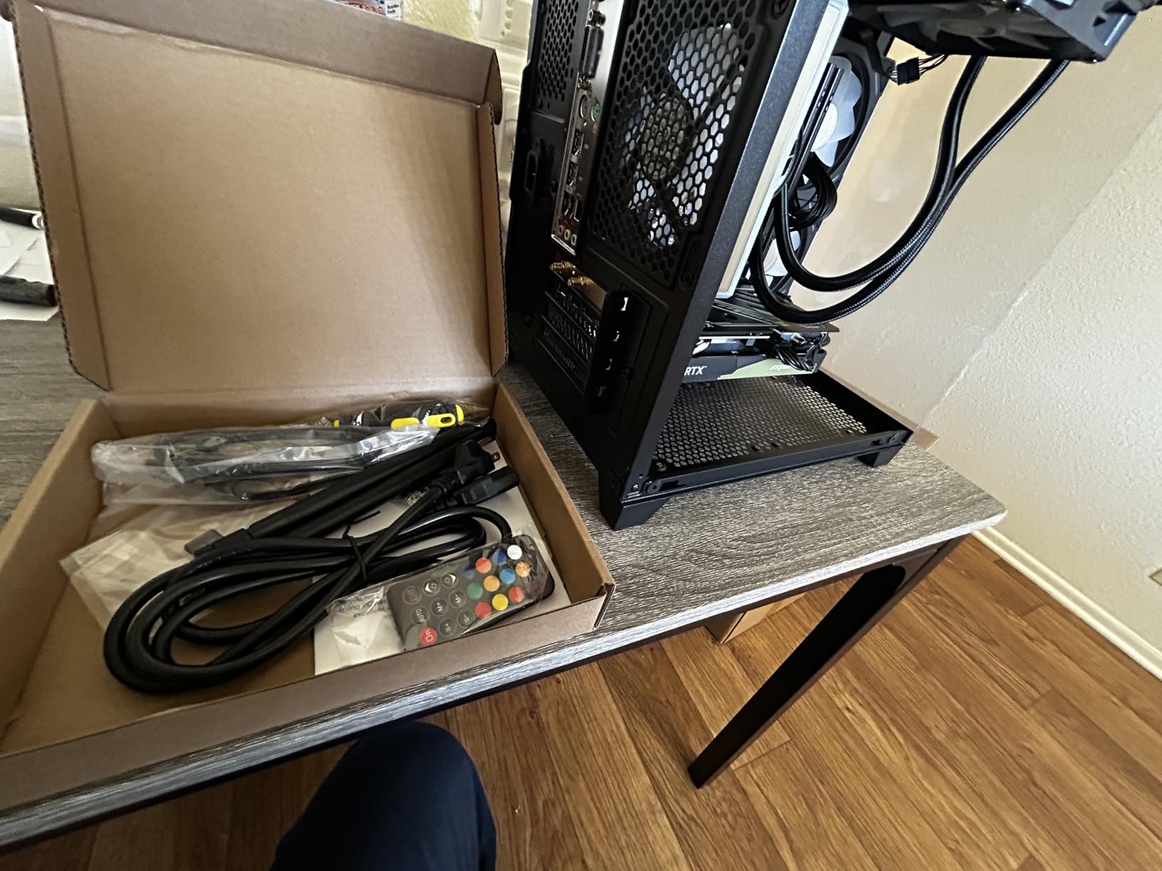 Gaming PC Desktop Computer AMD Ryzen 5 5600GT,16GB DDR4 3200MHz,1TB M.2 NVMe PCle4.0 Gen4,550W 80PLUS PSU,WiFi,Game Design Office Console,Sea View Room, Towers Prebuilt PC (Black) - Customer Photo 3