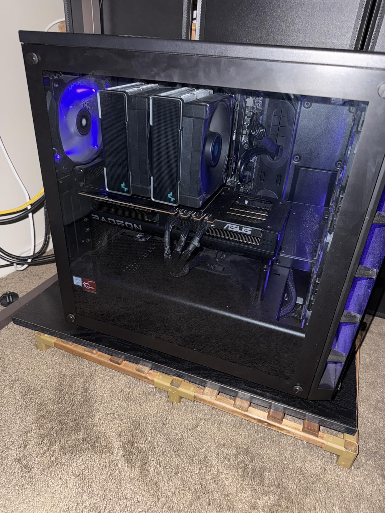 GPU Support Bracket Graphics Card Brace Anti-Sag Holder Height Adjustable Video Card Stand Black Large - Customer Photo 3