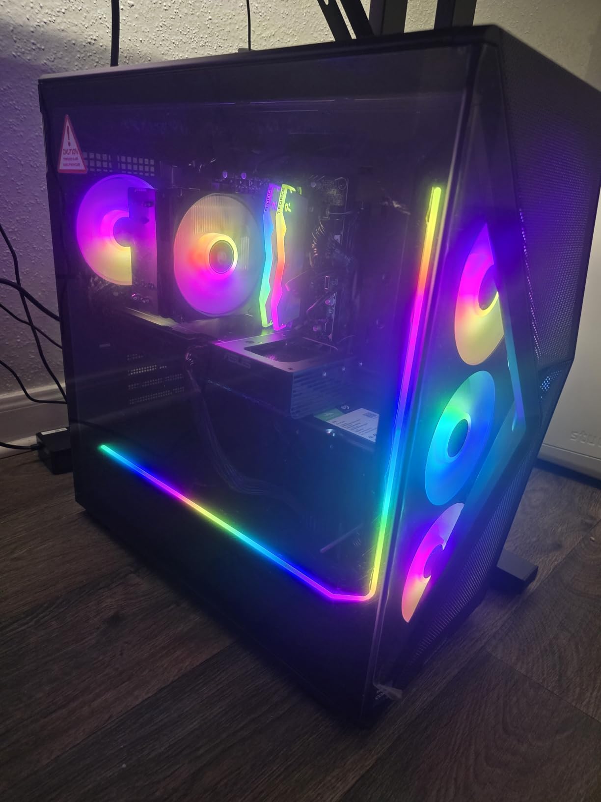 iBUYPOWER Slate MESH Gaming PC Desktop Computer Intel Core i7 14700F CPU, NVIDIA GeForce RTX 5070 12GB GPU, 32GB DDR5 RGB 5200MHz RAM, 1TB NVMe SSD, Windows 11 Home, Keyboard and Mouse - SMI7N5701 - Customer Photo 3