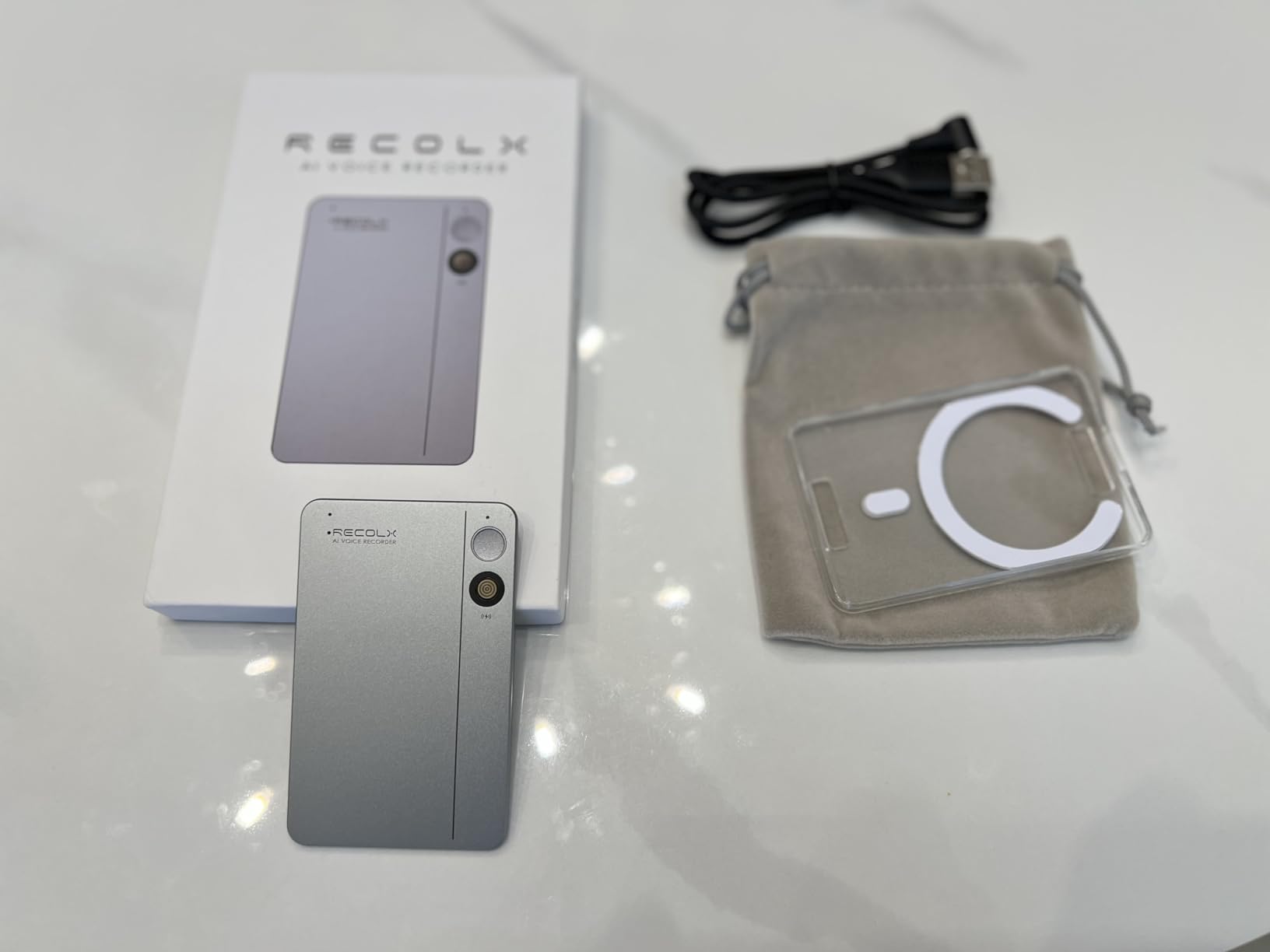 AI Voice Recorder, App Control, Transcribe & Summarize with 71 Pro Templates, Deep AI Analysis, Record Anytime Anywhere for Meetings, Work, Lectures, 112 Languages,Grey Customer Review AI Voice Recorder, App Control, Transcribe & Summarize with 71 Pro Templates, Deep AI Analysis, Record Anytime Anywhere for Meetings, Work, Lectures, 112 Languages,Grey - Customer Photo 1