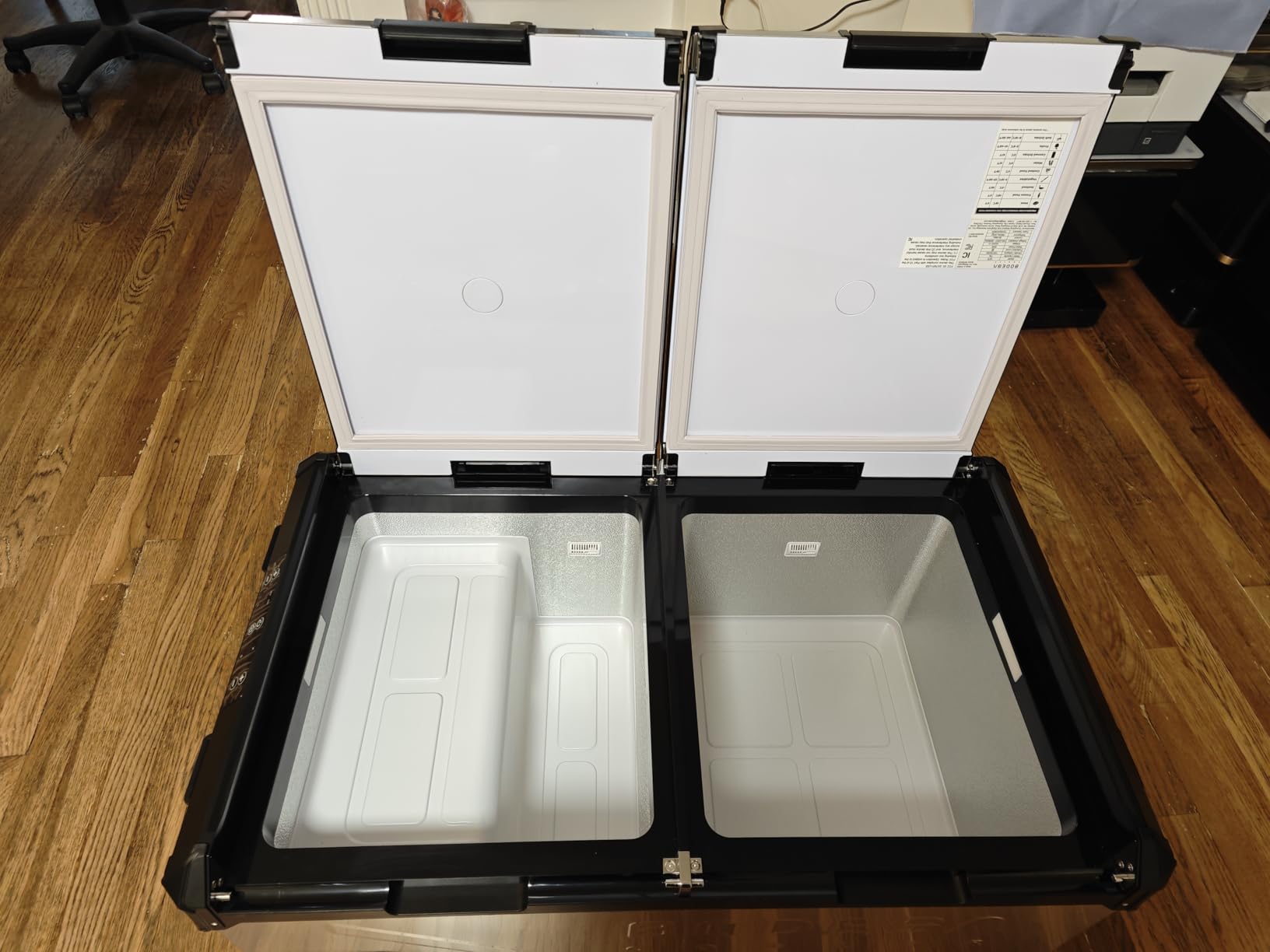 BODEGACOOLER 12 Volt Car Refrigerator, 79 Quart(75L) Portable Freezer Car Fridge Dual Zone With APP Control, -4℉-68℉ Electric Cooler, 12/24V DC and 100-240V AC, for Vehicles,Camping, RV, Outdoor - Customer Photo 2