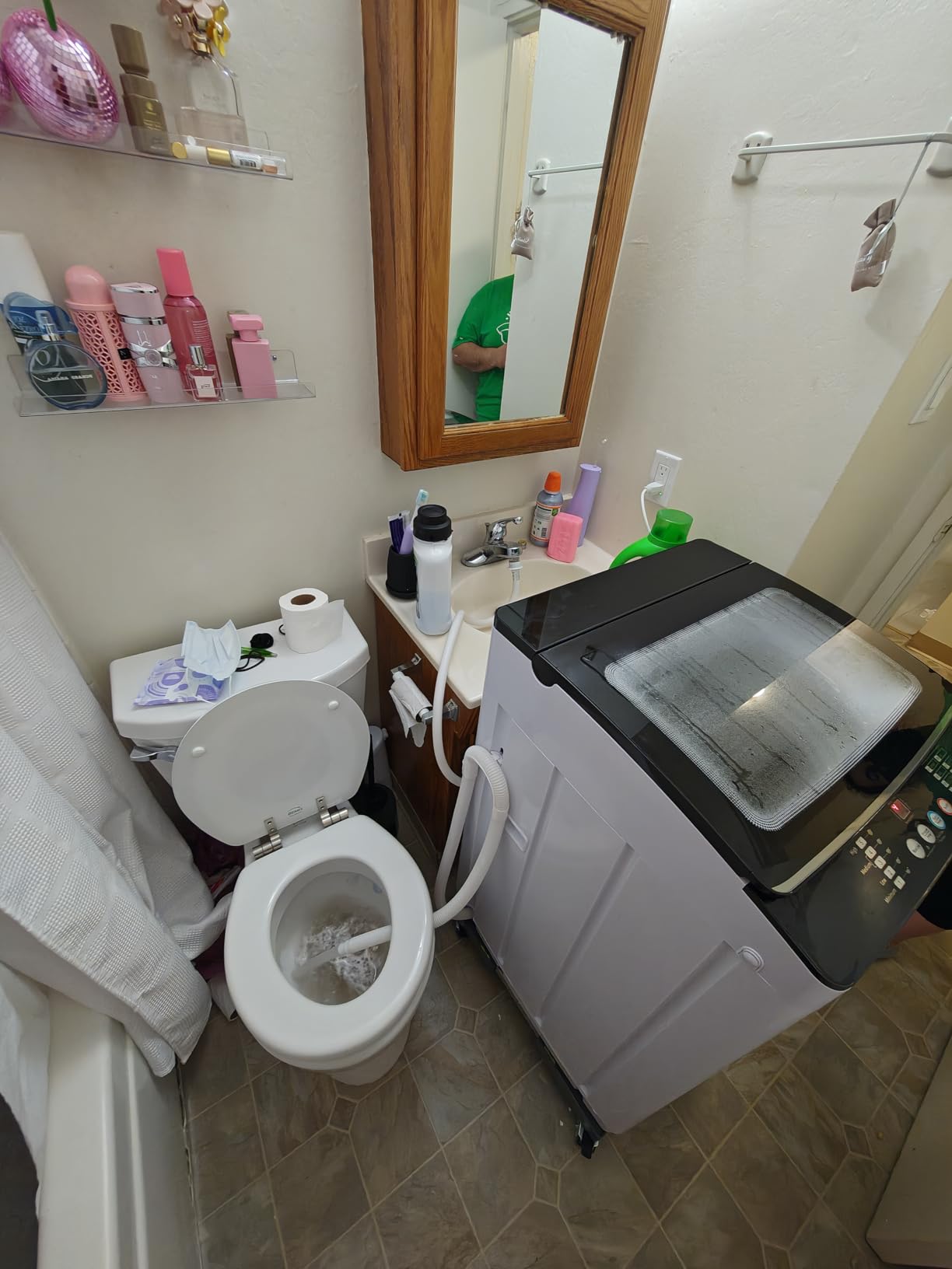 Auertech Portable Washer and Dryer Combo Set, 18 lbs Fully Automatic Washing Machine, 10 lbs Portable Dryers, Compact Washer and Dryer for Apartment, RV, Dorm - Customer Photo 1