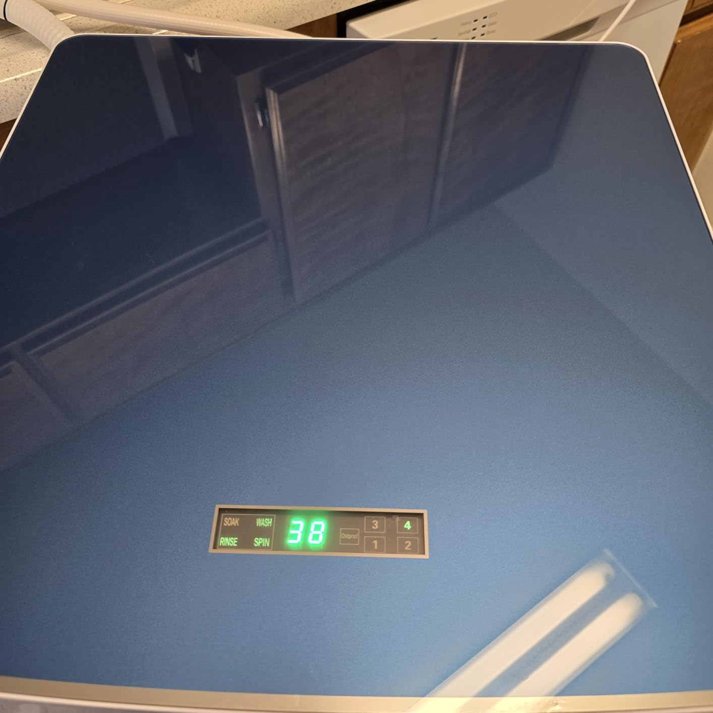 Auertech 27 lbs Portable Washing Machine, Fully Automatic Portable Washer with LED Display, 10 Wash Cycles, 5 Water Levels, 24H Delays, Top Load Washing Machine for Apartment, RV, Dorm, Home Customer Review Auertech 27 lbs Portable Washing Machine, Fully Automatic Portable Washer with LED Display, 10 Wash Cycles, 5 Water Levels, 24H Delays, Top Load Washing Machine for Apartment, RV, Dorm, Home - Customer Photo 1