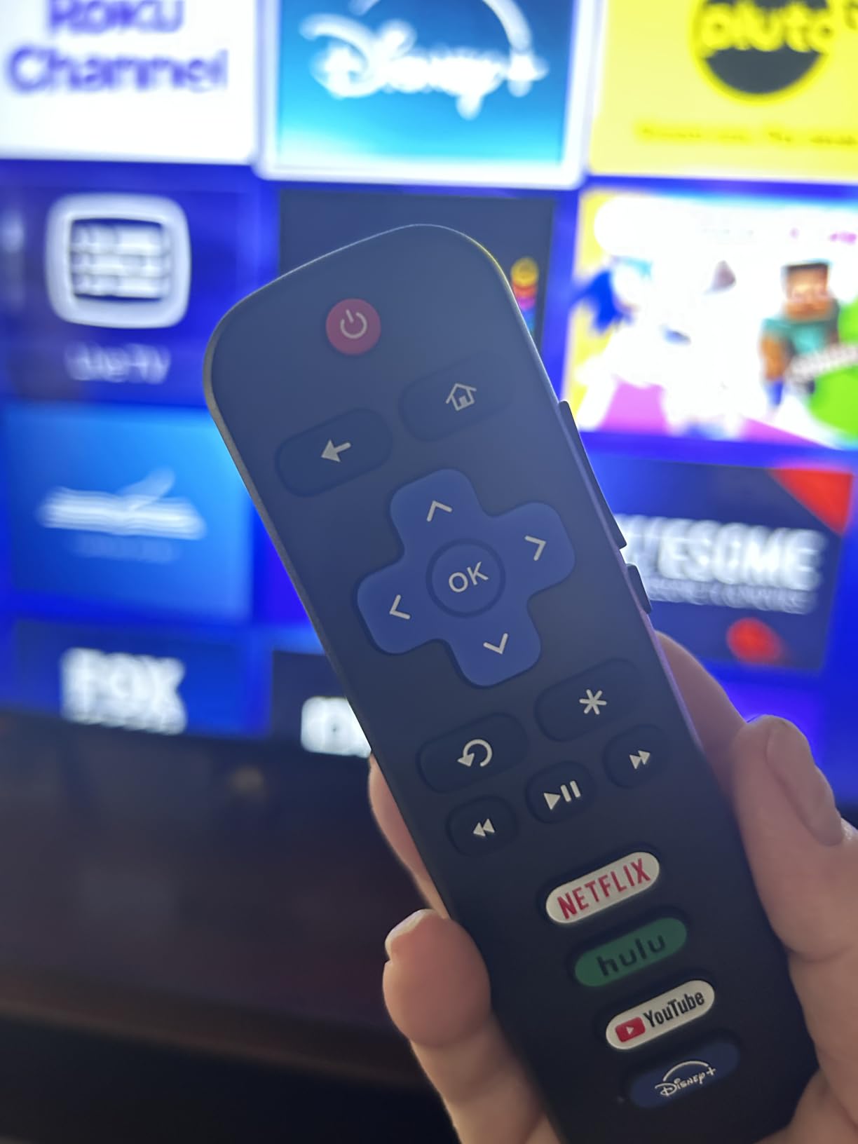 Universal Replacement Remote Control for Roku TV, Compatible for TCL/Onn/Hisense/Philips/Sharp/Westinghouse/Insignia etc R0KU TVs (Not for RokuStick and Box) Customer Review Universal Replacement Remote Control for Roku TV, Compatible for TCL/Onn/Hisense/Philips/Sharp/Westinghouse/Insignia etc R0KU TVs (Not for RokuStick and Box) - Customer Photo 2